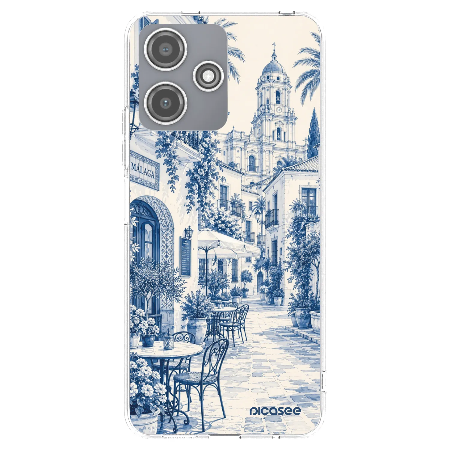 Picasee silikonski prozorni ovitek za Xiaomi Redmi 12 5G - Calle Azul