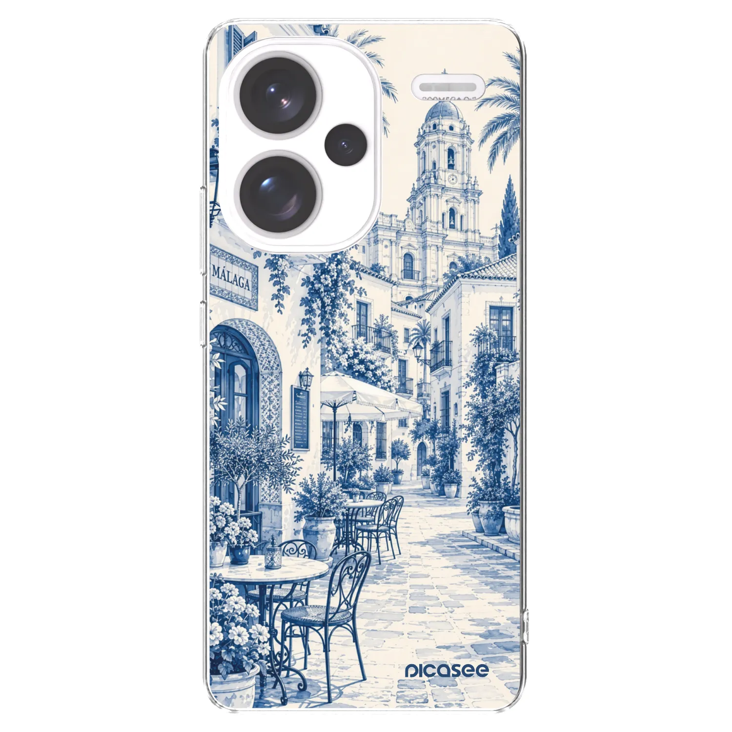 Picasee silikonski prozorni ovitek za Xiaomi Redmi Note 13 Pro+ 5G - Calle Azul