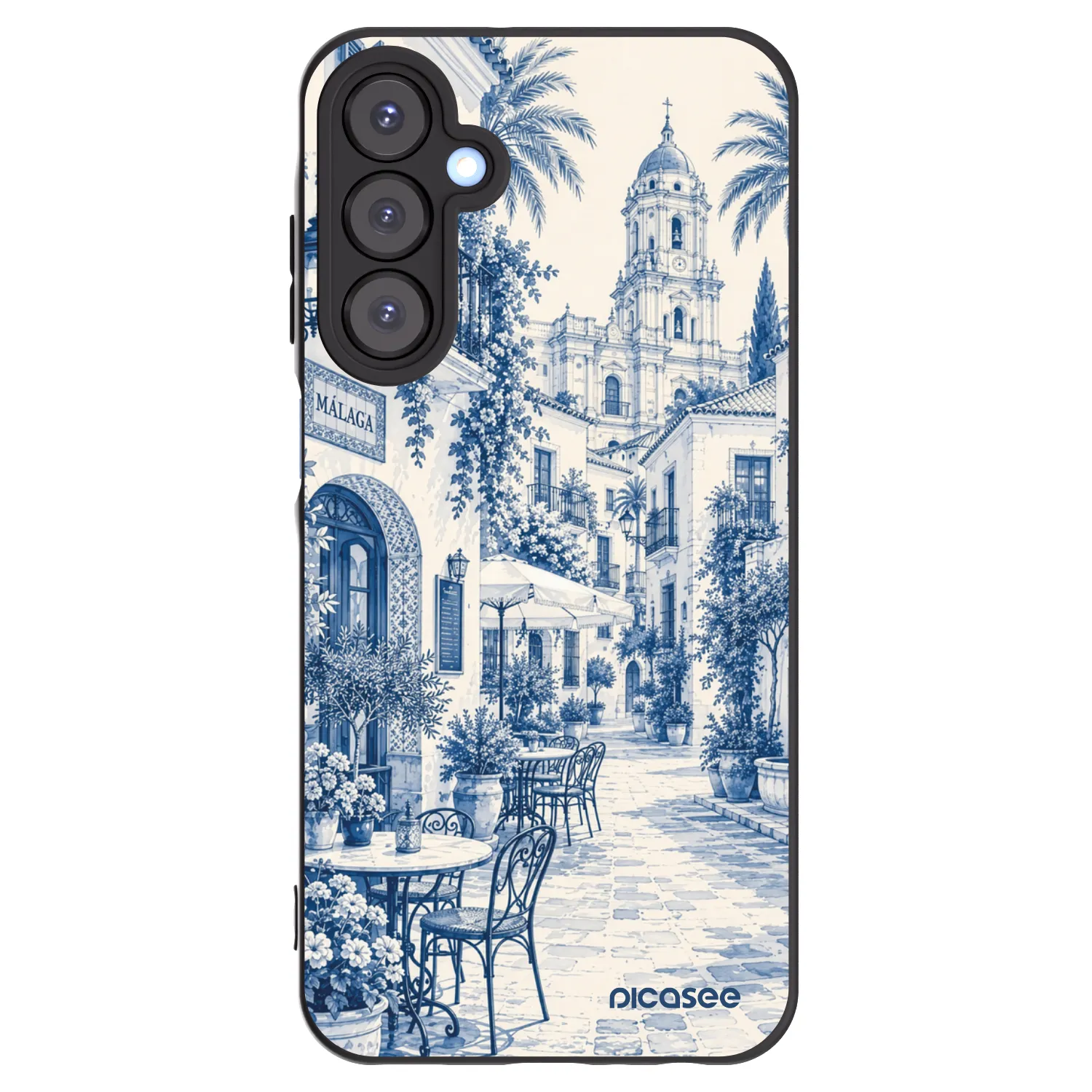Picasee silikonski črni ovitek za Samsung Galaxy A25 A256B 5G - Calle Azul