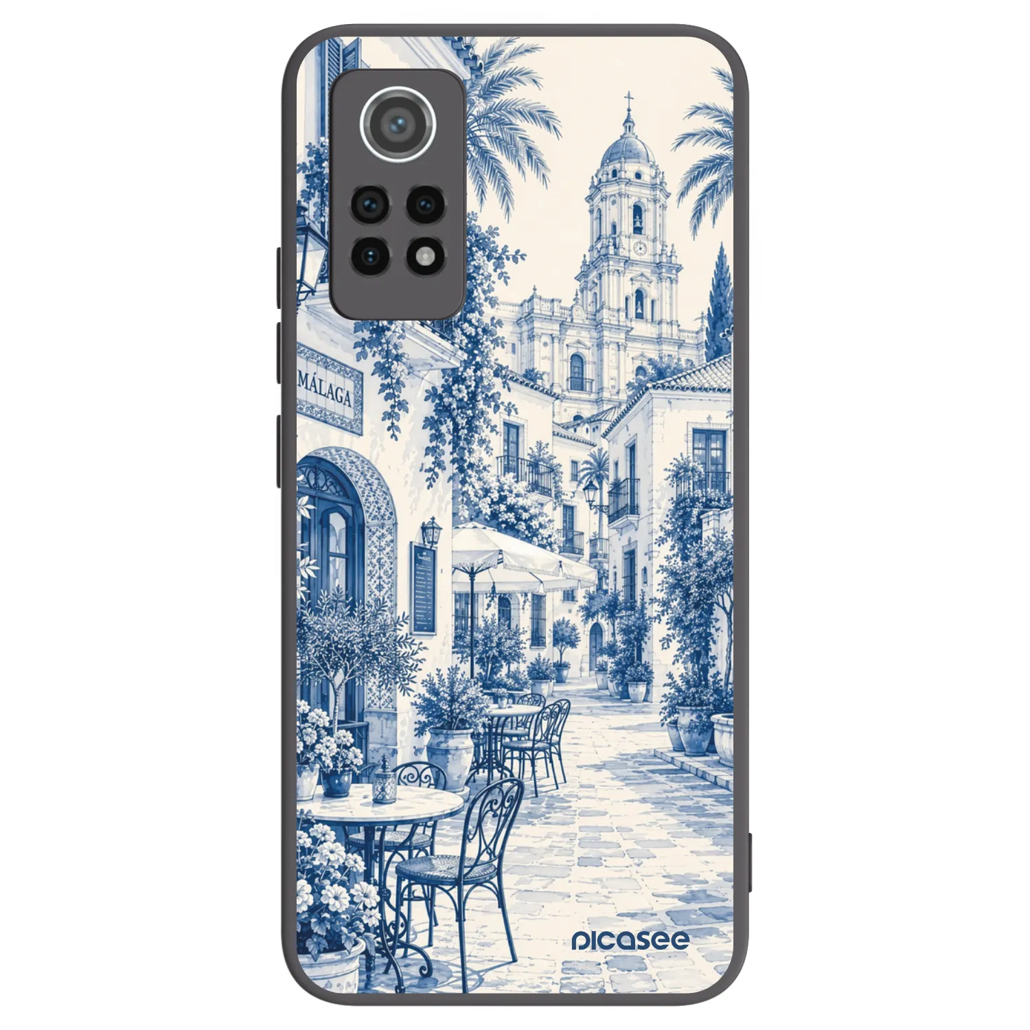 Picasee silikonski črni ovitek za Xiaomi Redmi Note 12 Pro 4G - Calle Azul