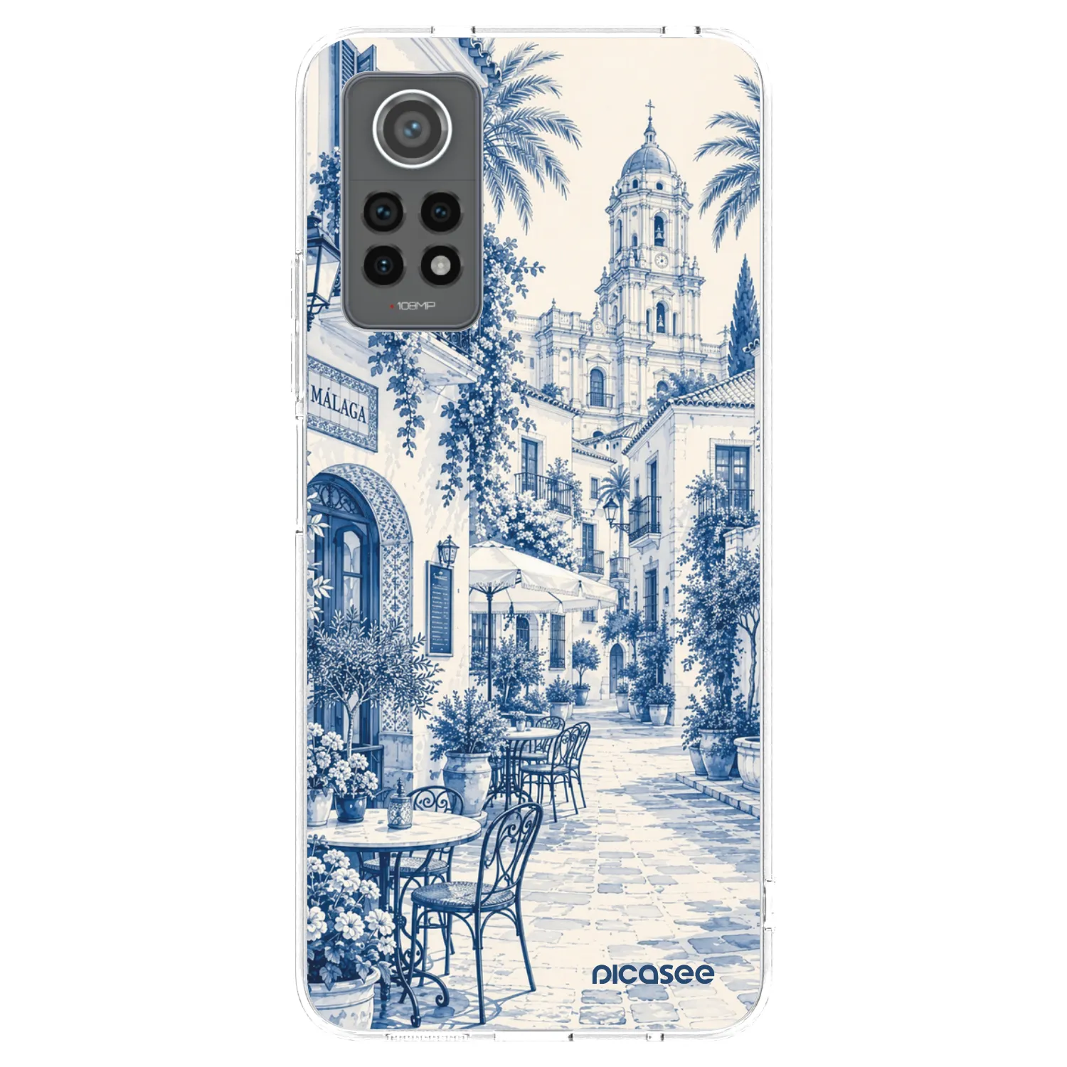 Picasee silikonski prozorni ovitek za Xiaomi Redmi Note 12 Pro 4G - Calle Azul