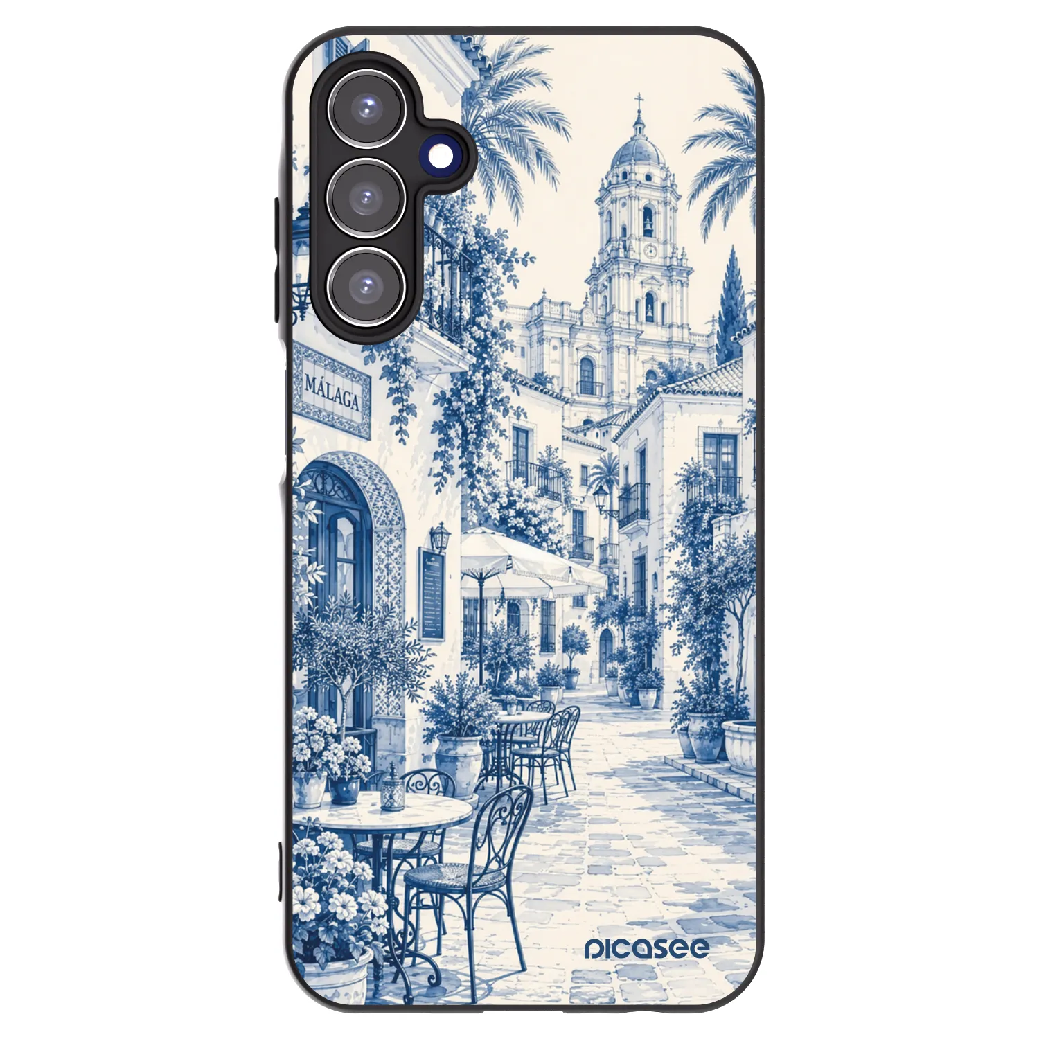 Picasee silikonski črni ovitek za Samsung Galaxy A15 A156B 5G - Calle Azul