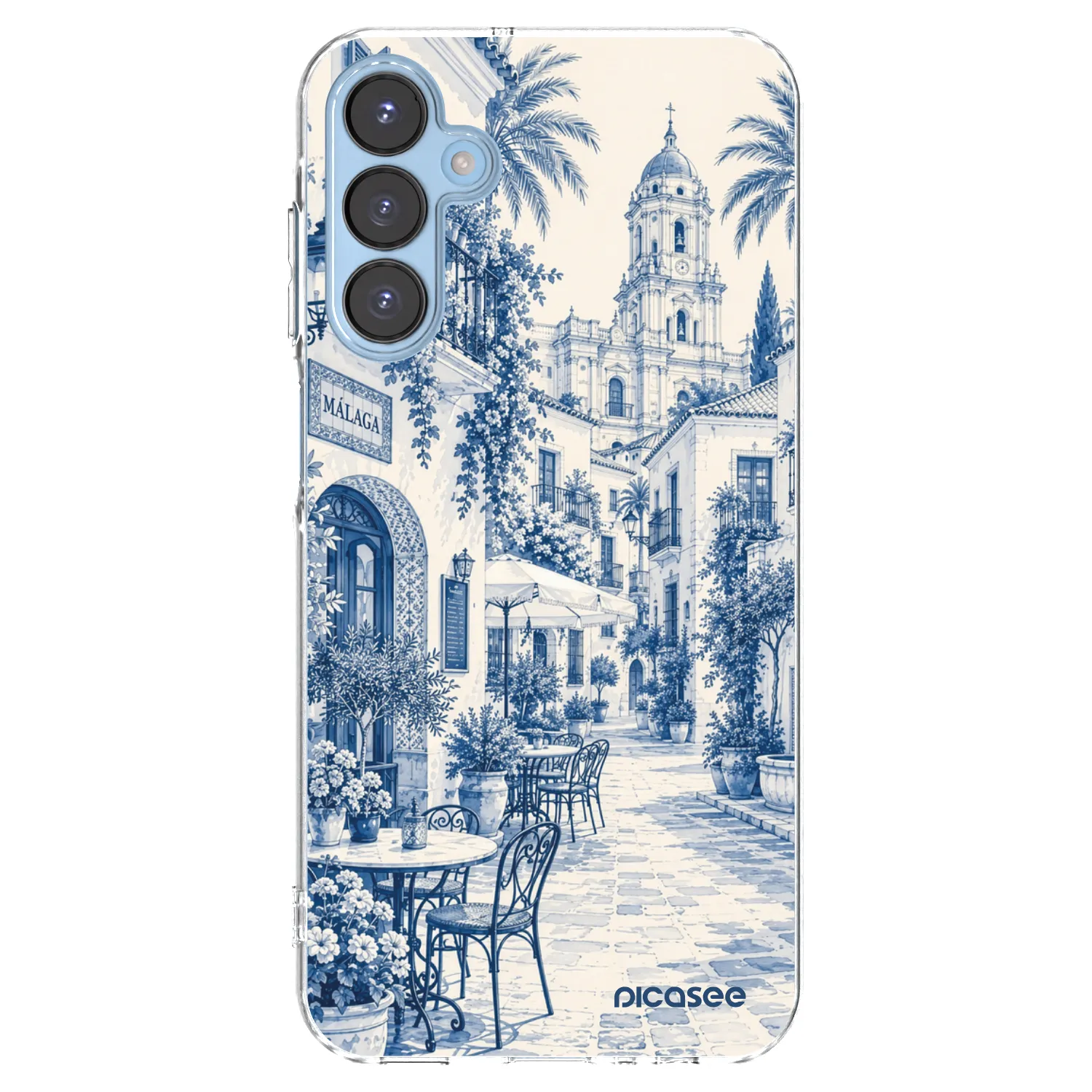 Picasee silikonski prozorni ovitek za Samsung Galaxy A15 A156B 5G - Calle Azul