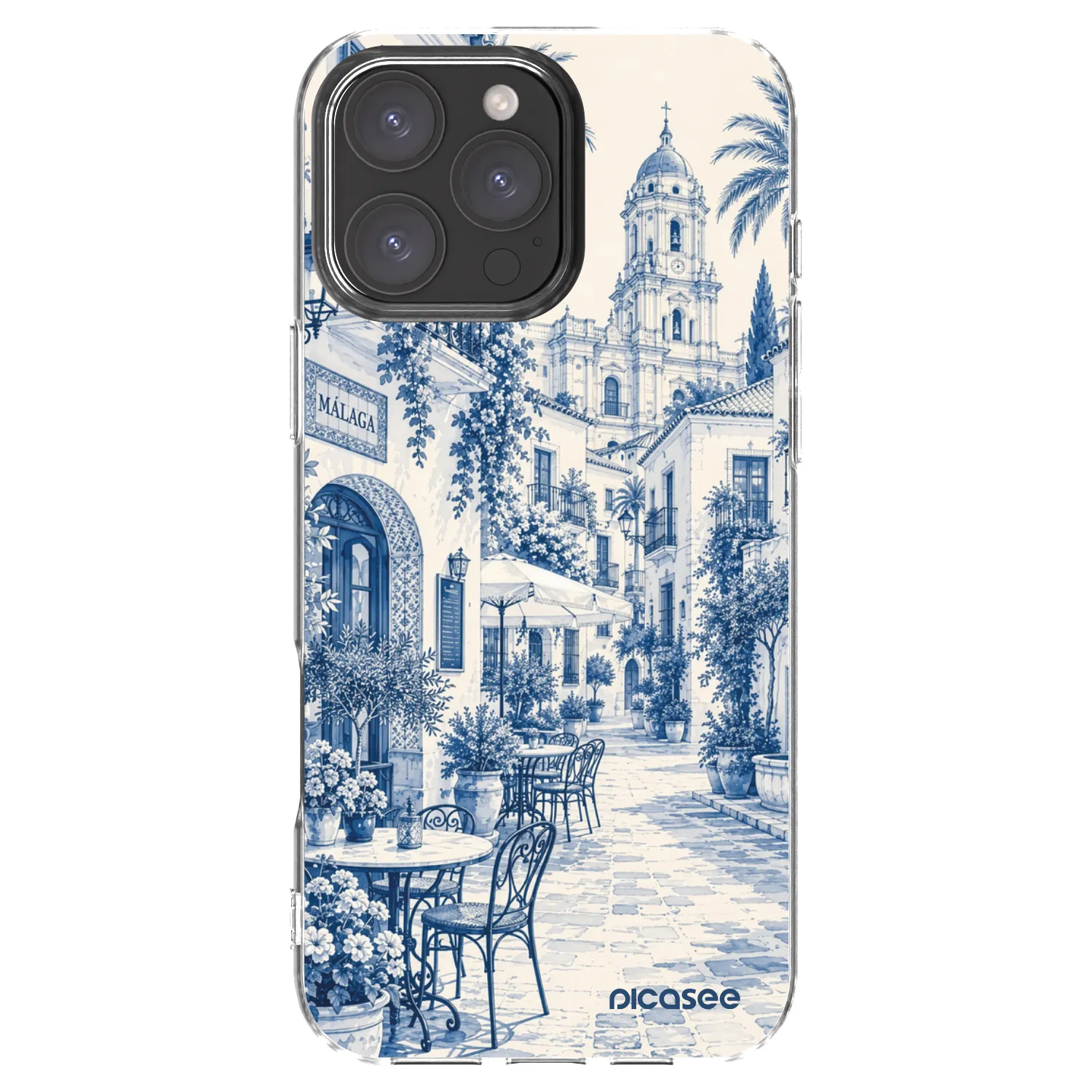Picasee silikonski prozorni ovitek za Apple iPhone 16 Pro Max - Calle Azul