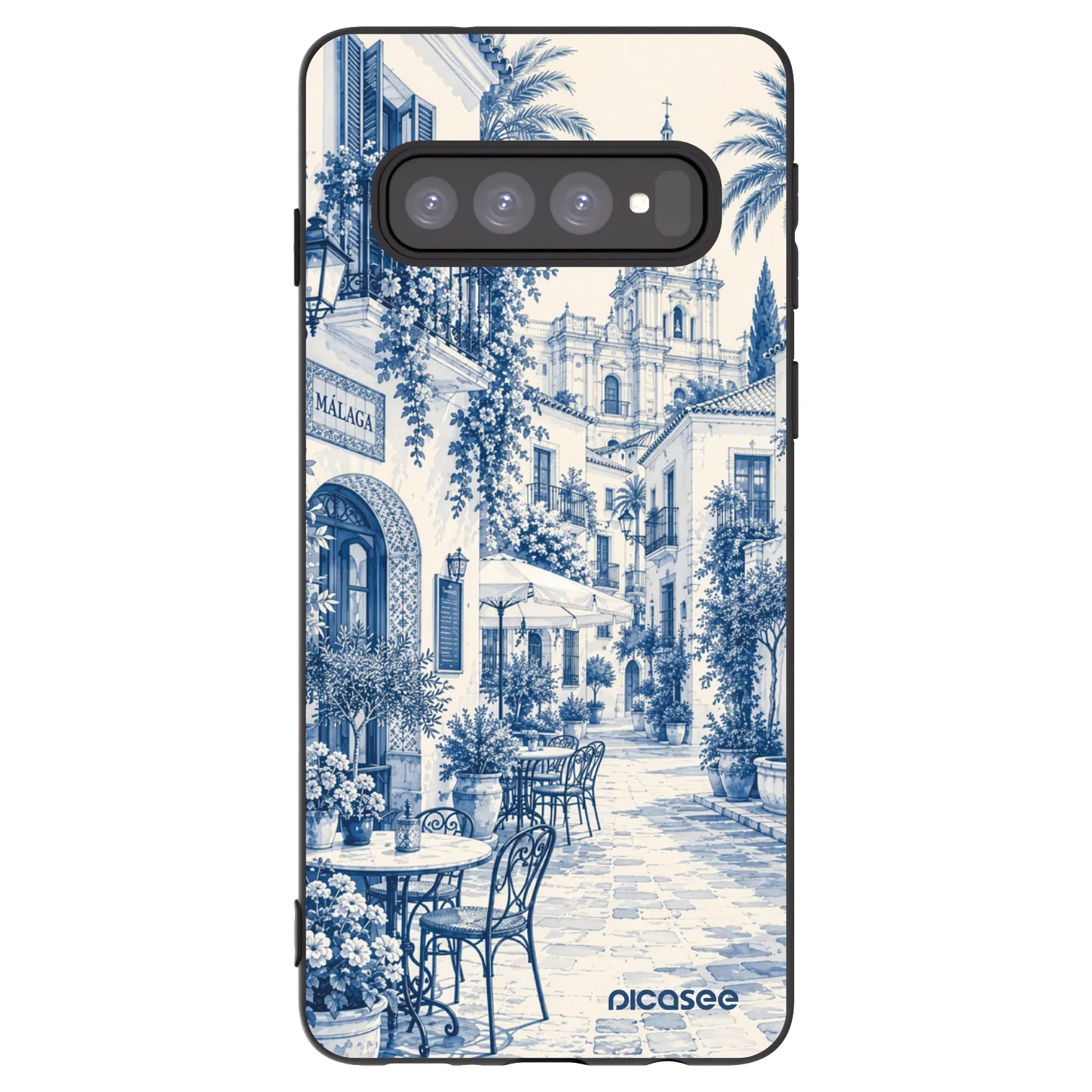 Picasee silikonski črni ovitek za Samsung Galaxy S10 G973 - Calle Azul