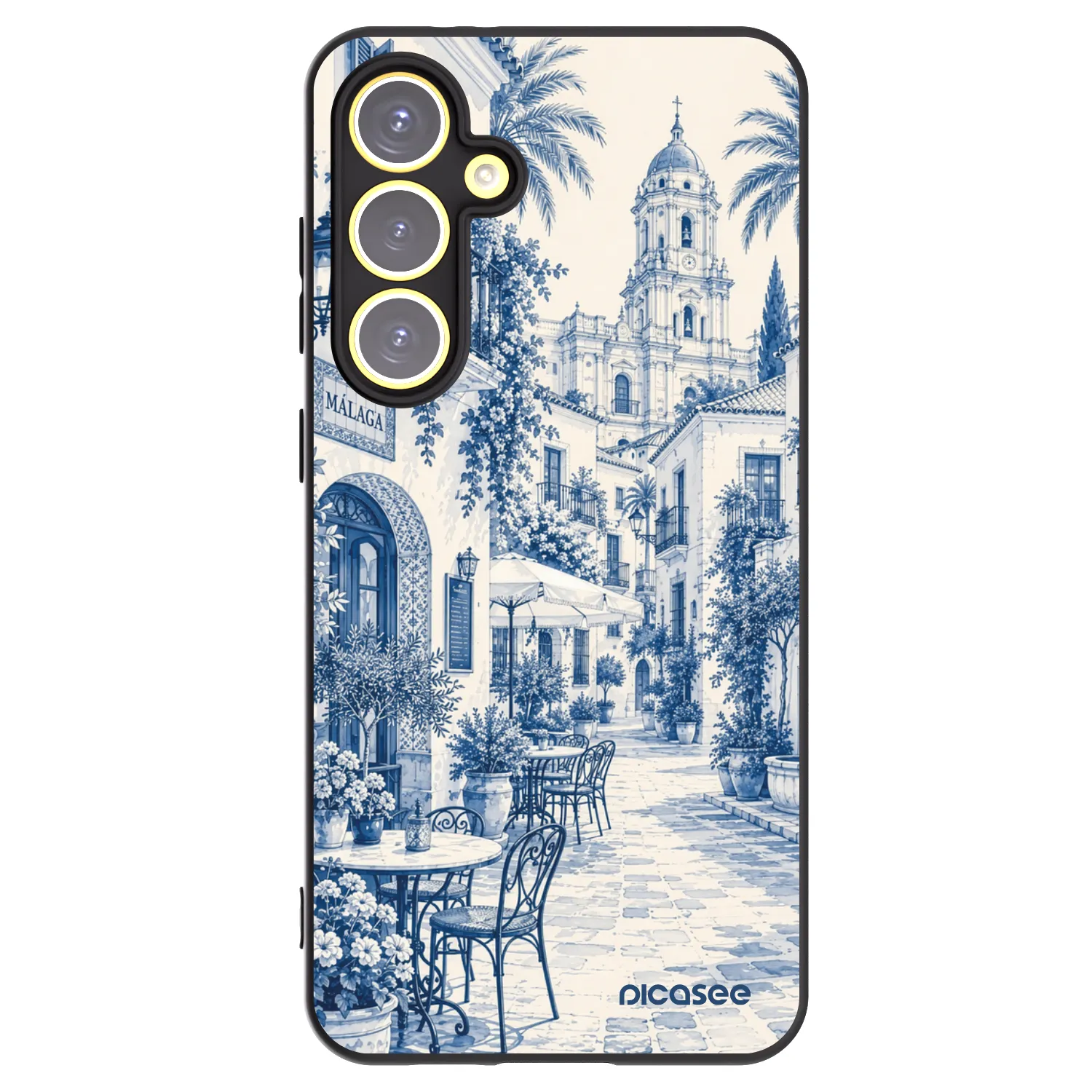 Picasee silikonski črni ovitek za Samsung Galaxy S24 FE S721B - Calle Azul