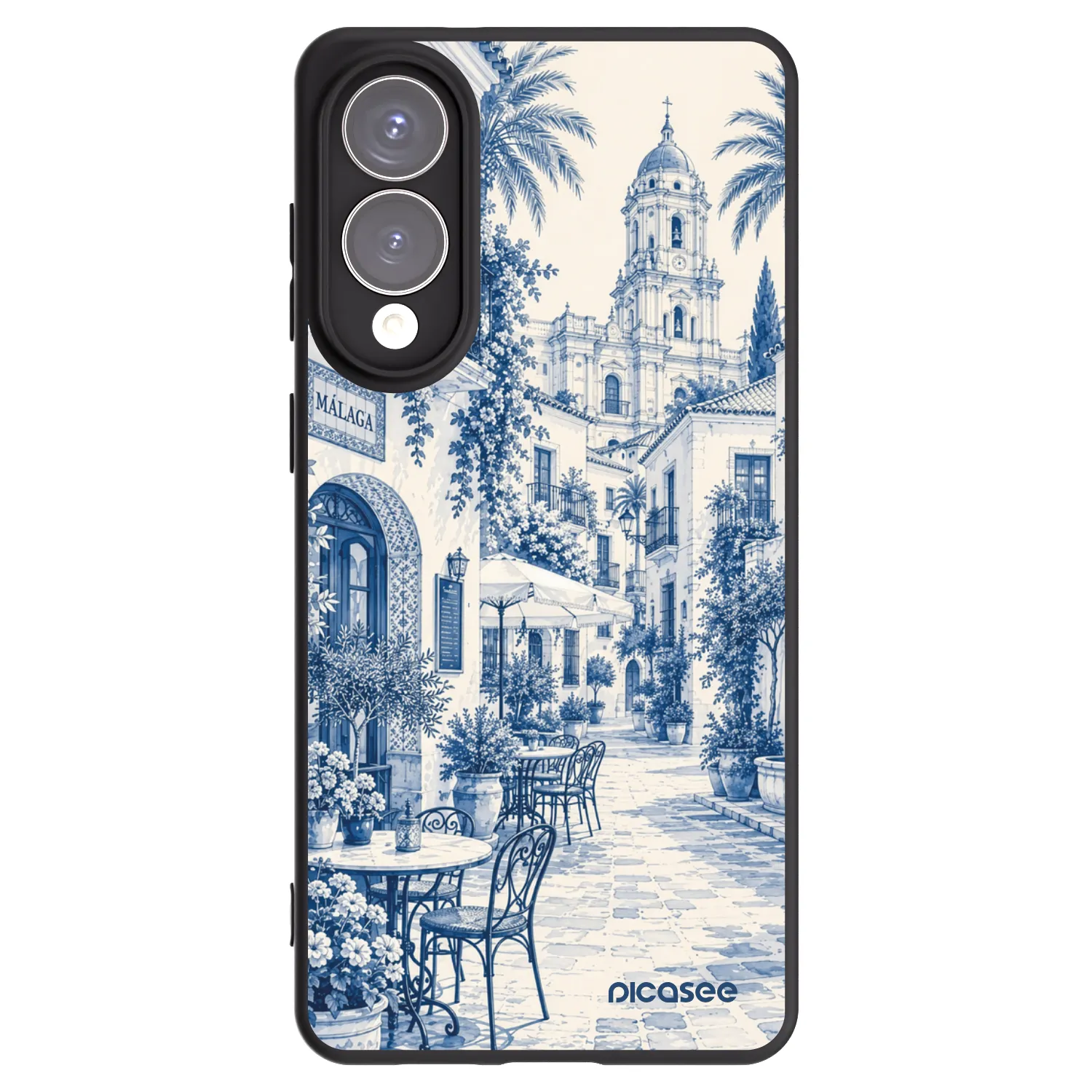 Picasee silikonski črni ovitek za Samsung Galaxy S25 Edge 5G - Calle Azul