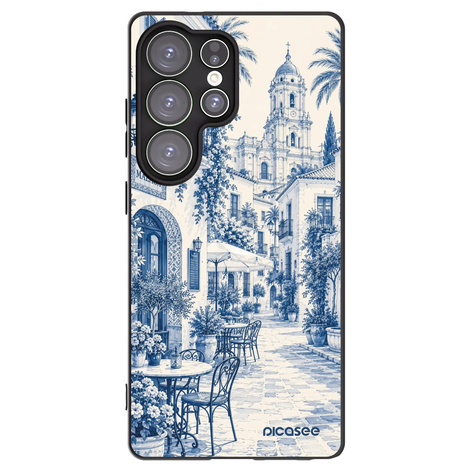 Picasee silikonski črni ovitek za Samsung Galaxy S25 Ultra 5G - Calle Azul