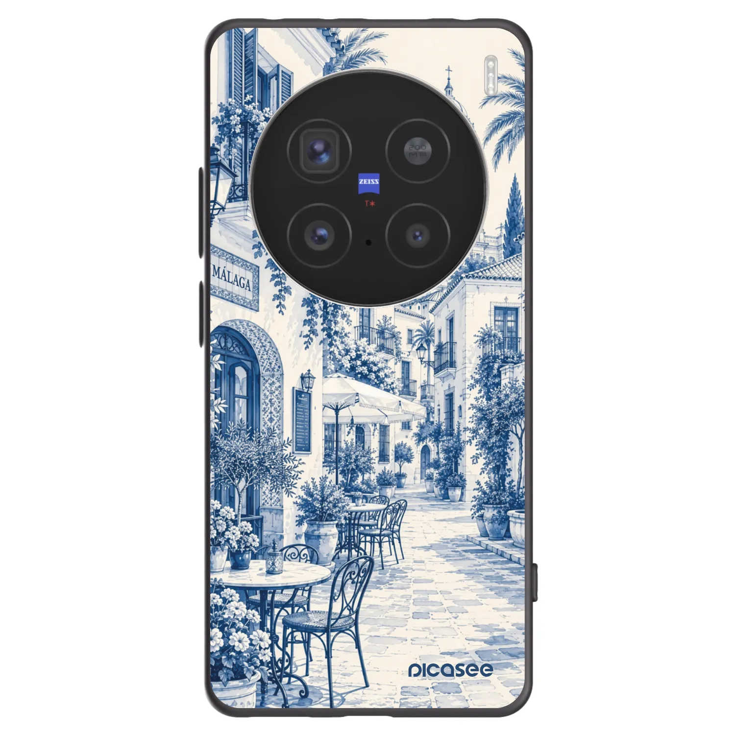 Picasee silikonski črni ovitek za Vivo X200 Pro - Calle Azul