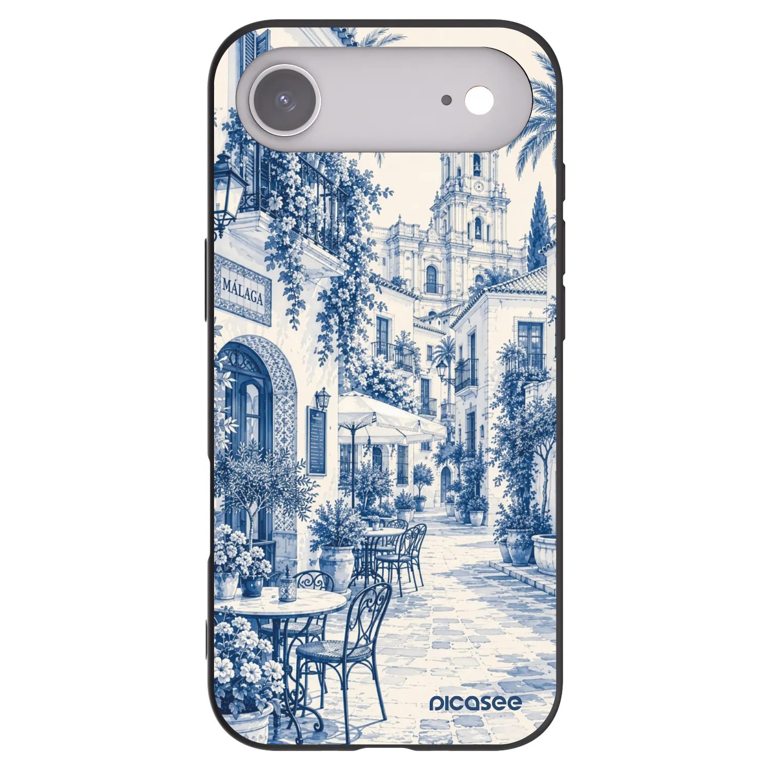 Picasee silikonski črni ovitek za Apple iPhone Air - Calle Azul