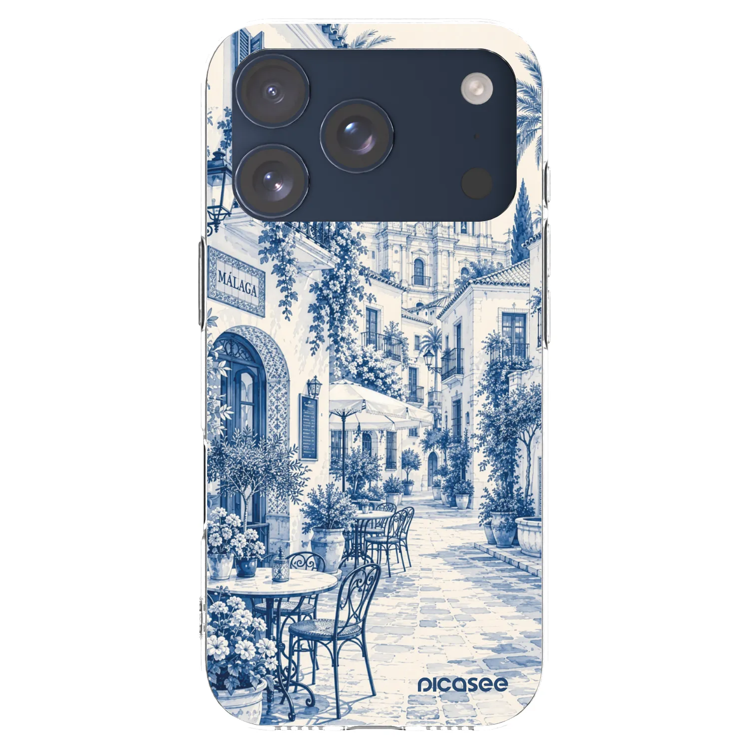 Picasee silikonski prozorni ovitek za Apple iPhone 17 Pro - Calle Azul