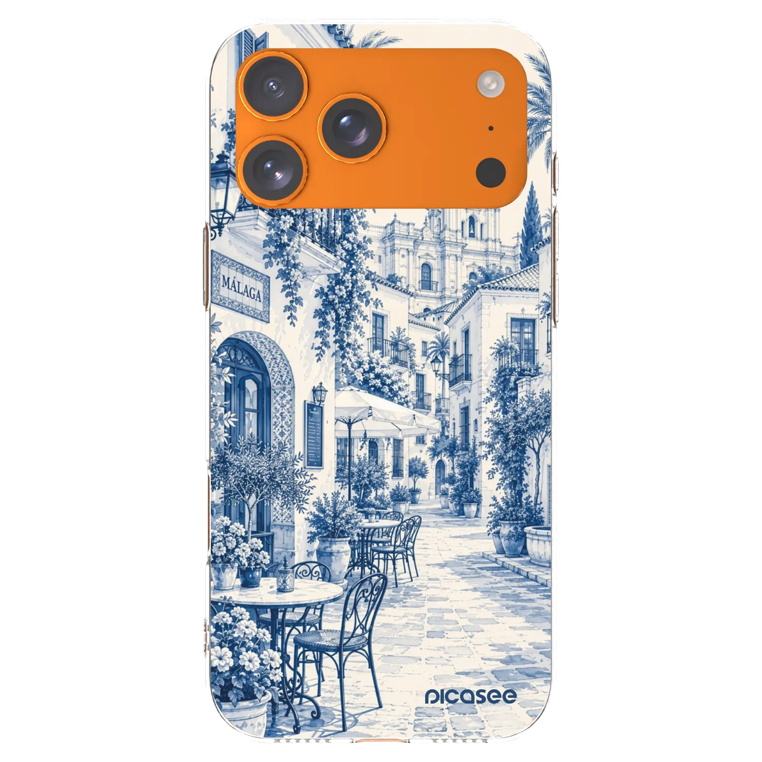 Picasee silikonski prozorni ovitek za Apple iPhone 17 Pro Max - Calle Azul