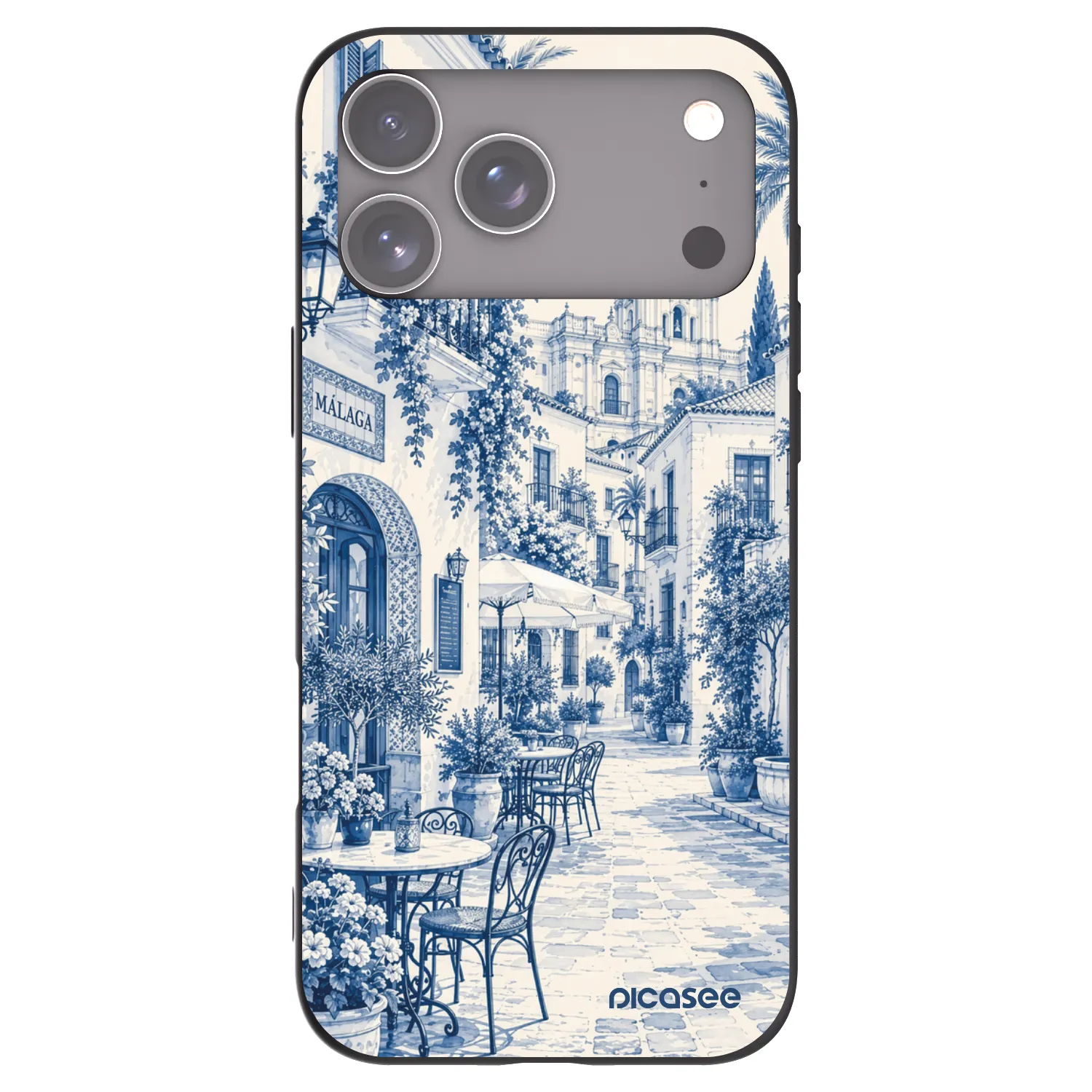 Picasee silikonski črni ovitek za Apple iPhone 17 Pro Max - Calle Azul