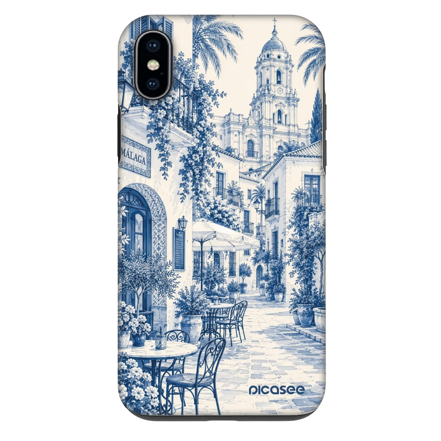 Picasee Fashion Case za Apple iPhone XS Max - Calle Azul
