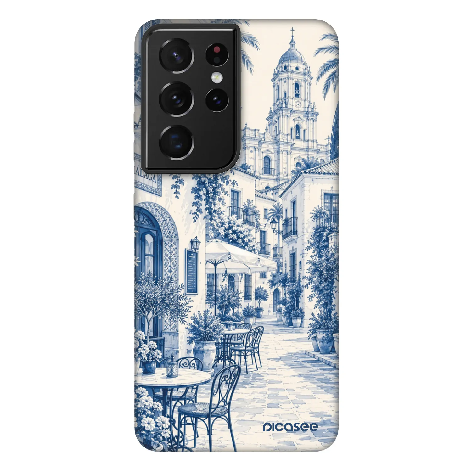Picasee Fashion Case za Samsung Galaxy S21 Ultra 5G G998B - Calle Azul
