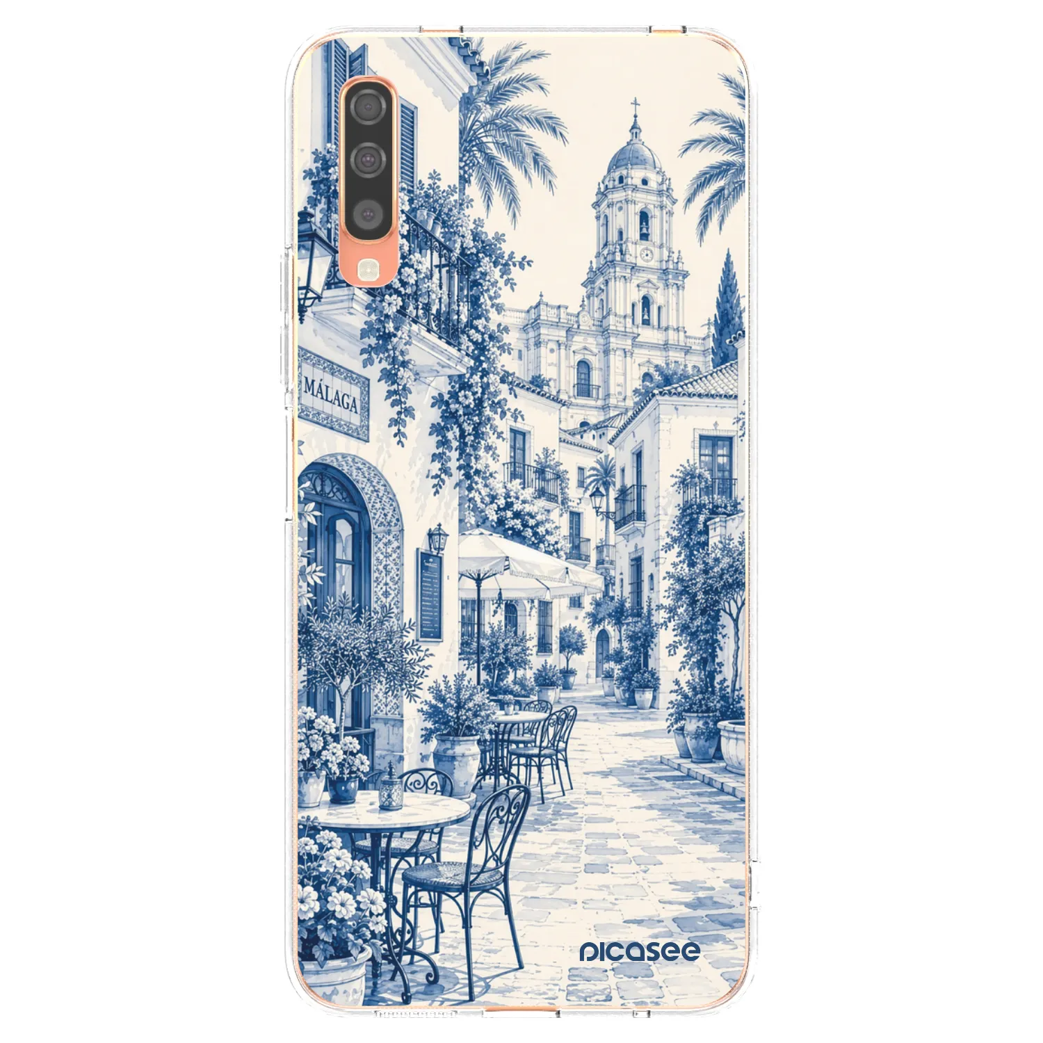 Picasee silikonski prozorni ovitek za Samsung Galaxy A70 A705F - Calle Azul