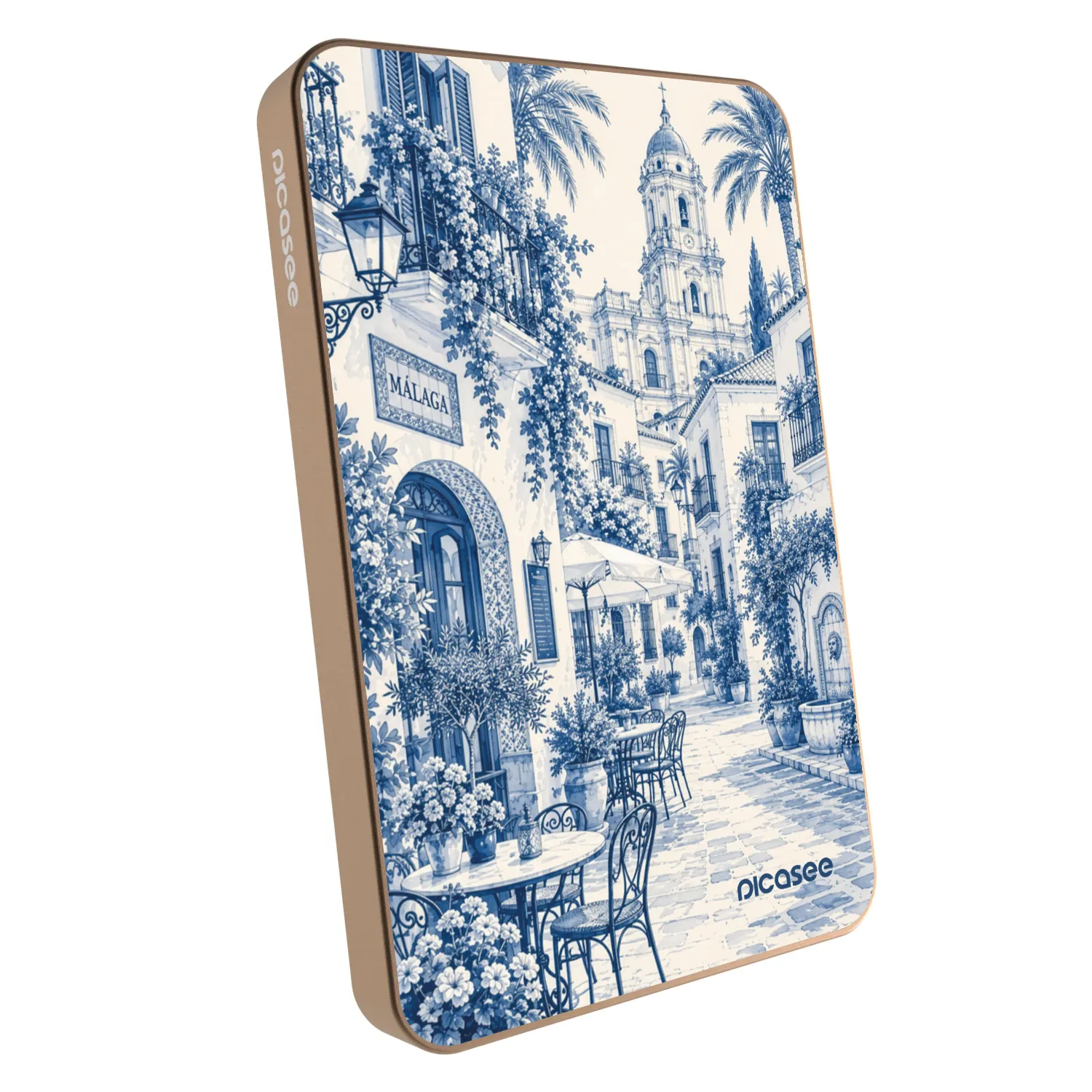 Picasee Prenosna baterija z MagSafe 5 000 mAh Zlati - Calle Azul