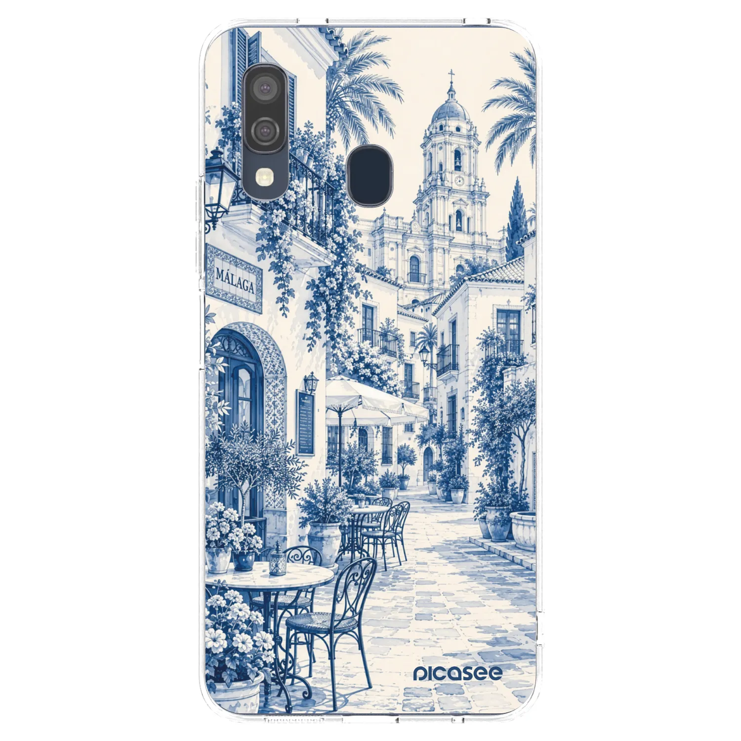 Picasee silikonski prozorni ovitek za Samsung Galaxy A40 A405F - Calle Azul