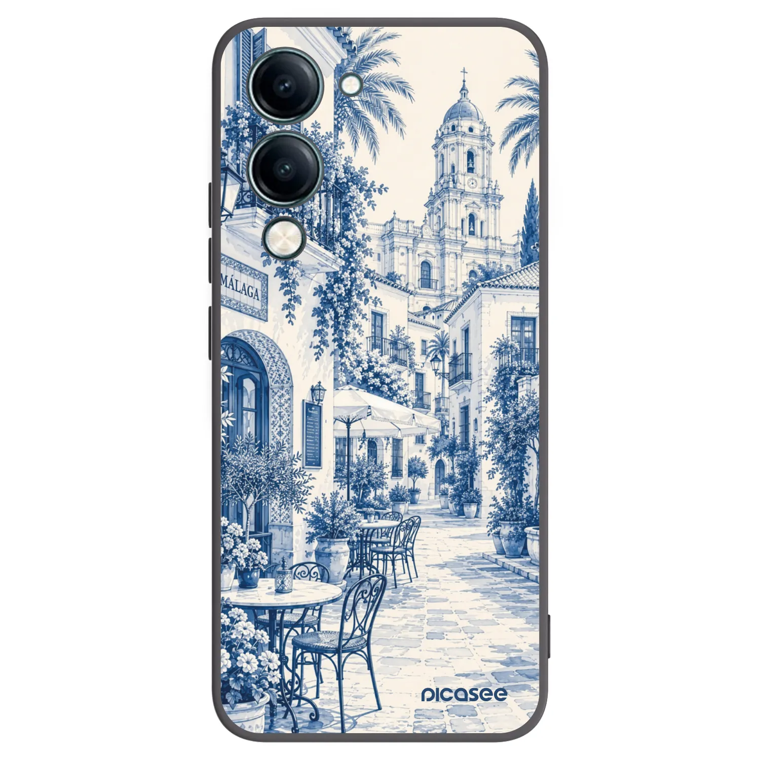 Picasee silikonski črni ovitek za Vivo Y29s 5G - Calle Azul