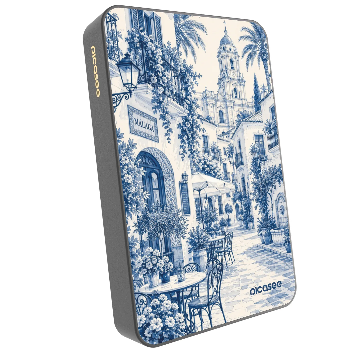 Picasee Prenosna baterija z MagSafe 10 000 mAh Siva - Calle Azul