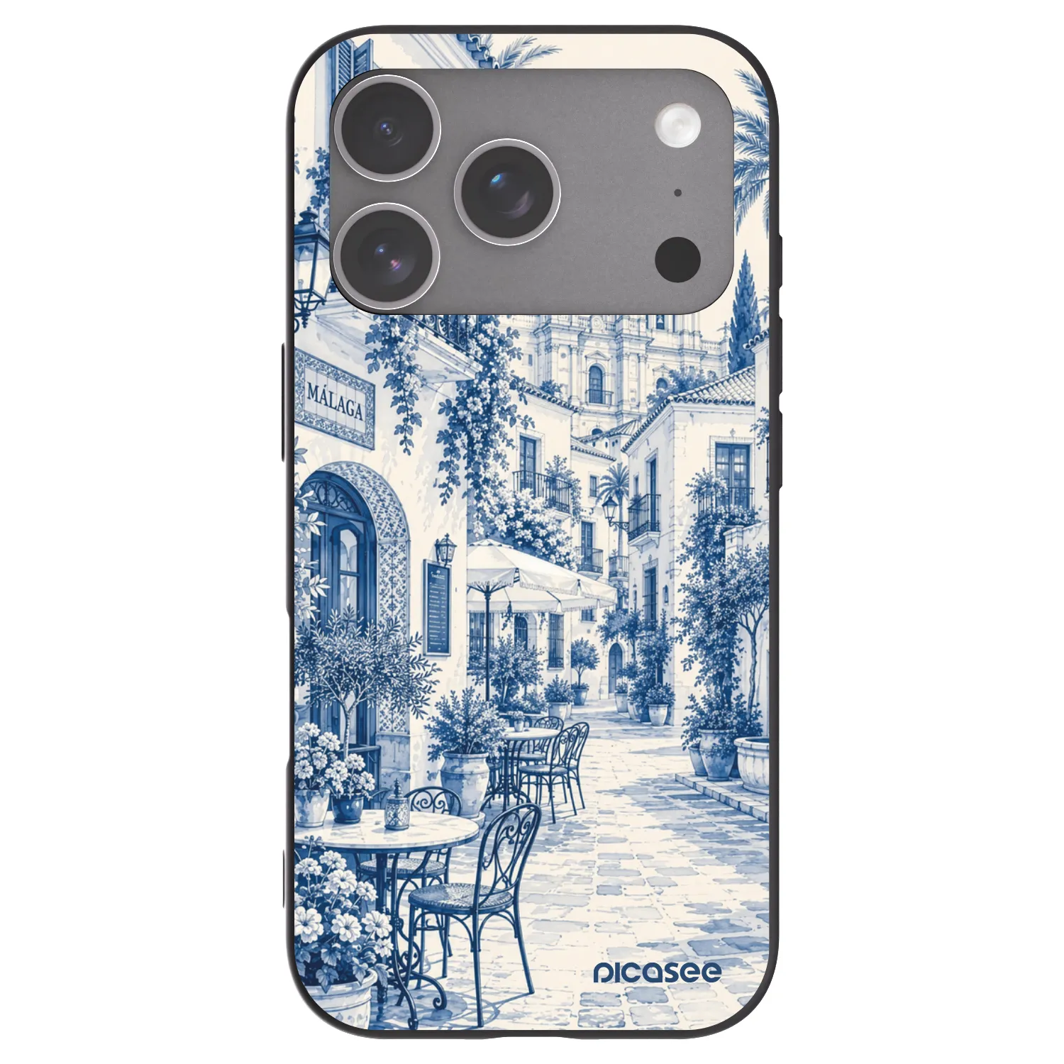 Picasee silikonski črni ovitek za Apple iPhone 18 Pro - Calle Azul