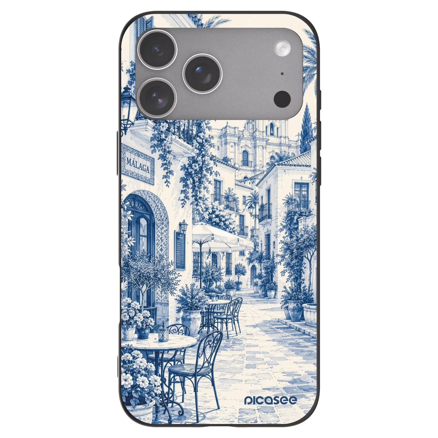 Picasee silikonski črni ovitek za Apple iPhone 18 Pro Max - Calle Azul