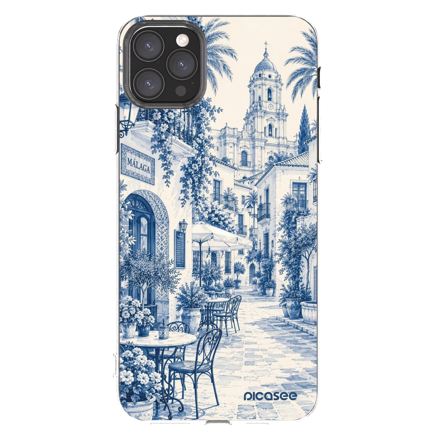 Picasee silikonski prozorni ovitek za Apple iPhone 11 Pro Max - Calle Azul