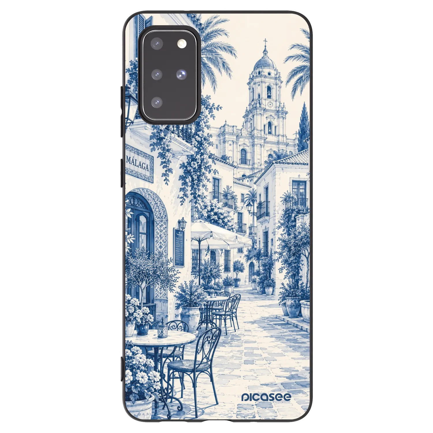 Picasee silikonski črni ovitek za Samsung Galaxy S20+ G985F - Calle Azul