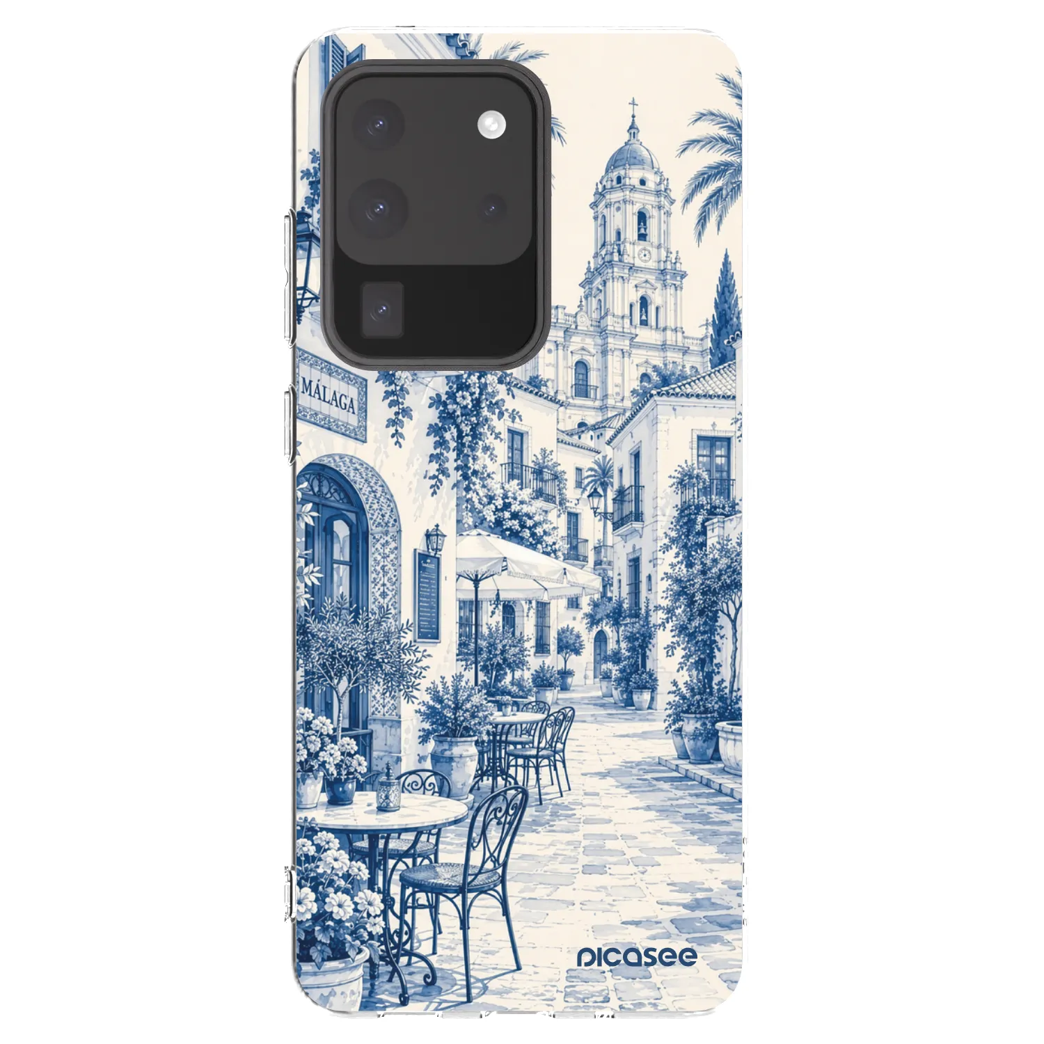 Picasee silikonski prozorni ovitek za Samsung Galaxy S20 Ultra 5G G988F - Calle Azul