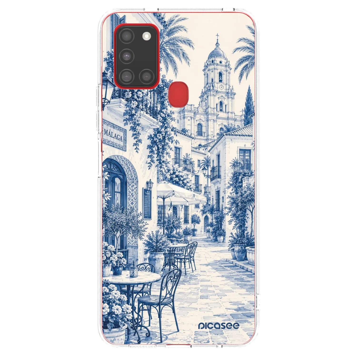 Picasee silikonski prozorni ovitek za Samsung Galaxy A21s - Calle Azul