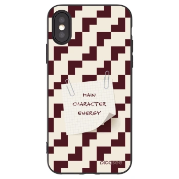 Picasee silikonski črni ovitek za Apple iPhone X/XS - Lead Role