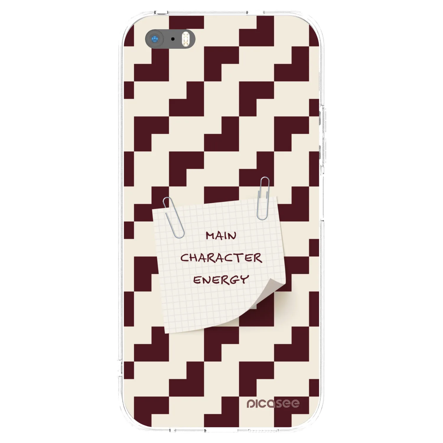 Picasee silikonski prozorni ovitek za Apple iPhone 5/5S/SE - Lead Role