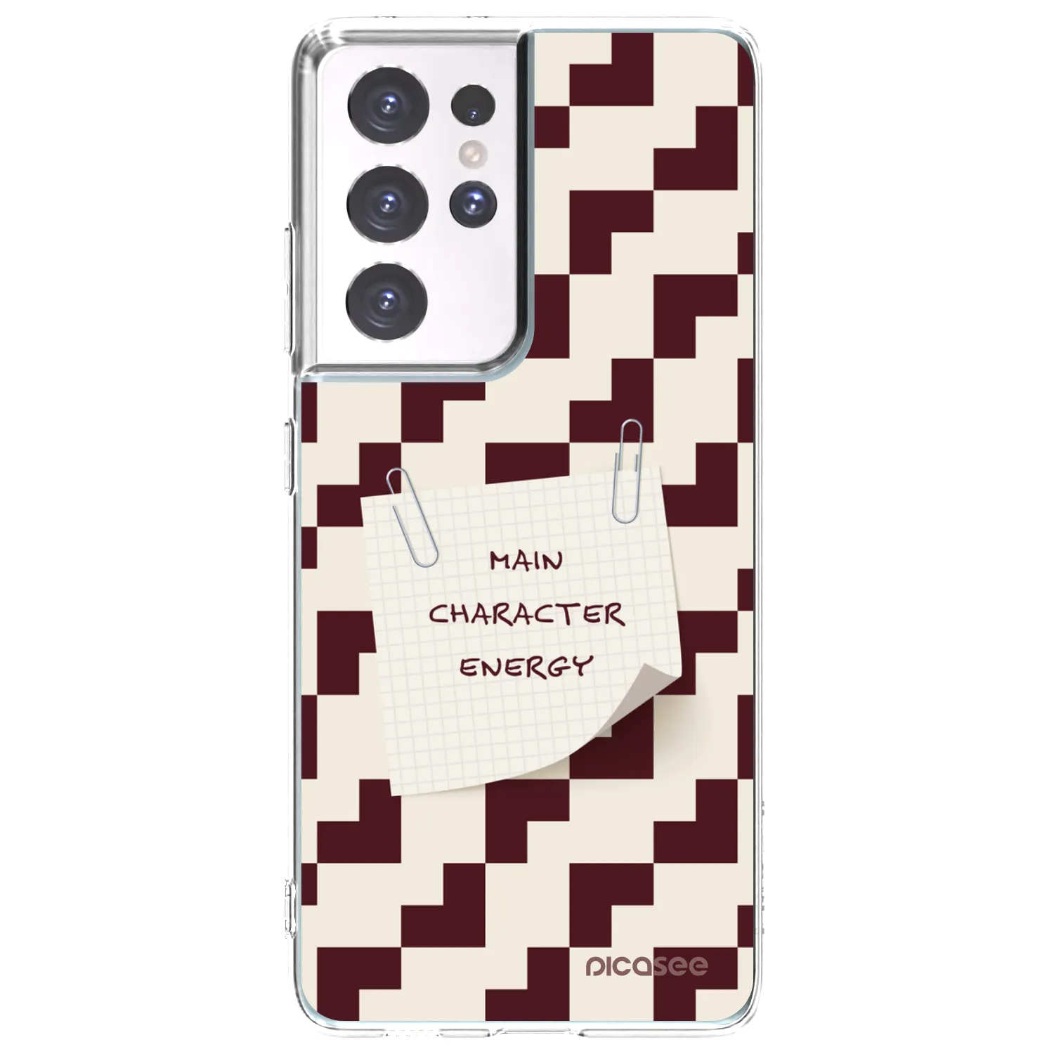Picasee silikonski prozorni ovitek za Samsung Galaxy S21 Ultra 5G G998B - Lead Role