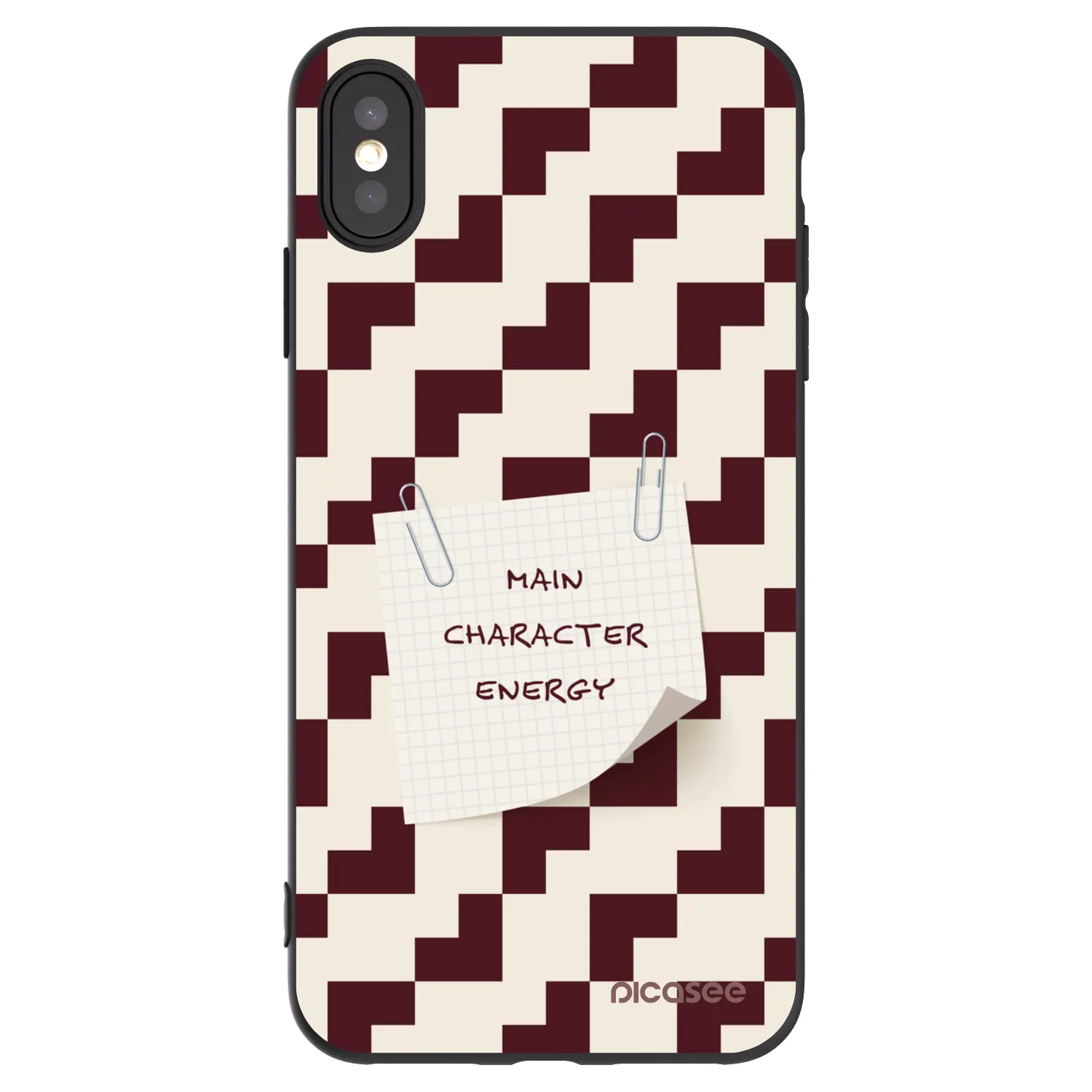 Picasee silikonski črni ovitek za Apple iPhone XS Max - Lead Role