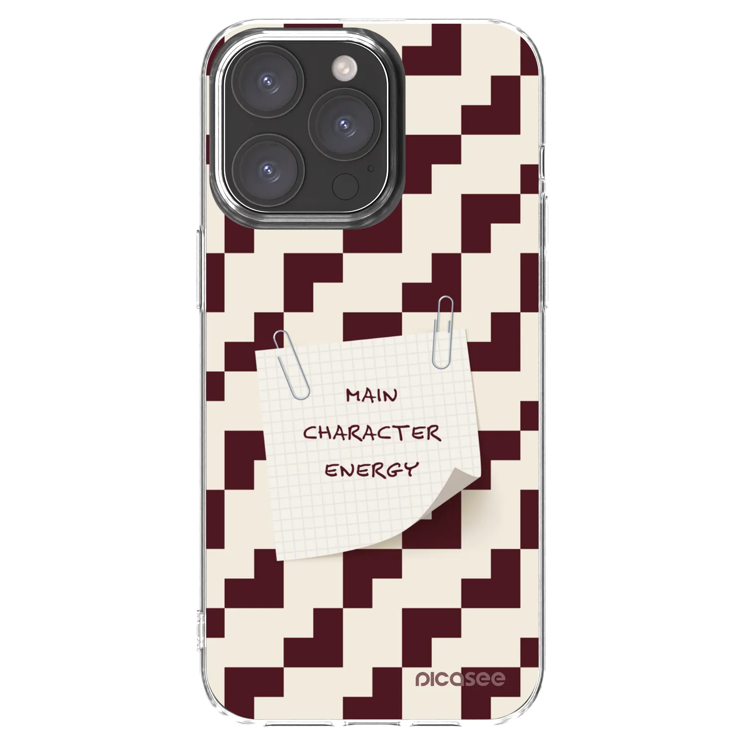Picasee silikonski prozorni ovitek za Apple iPhone 15 Pro Max - Lead Role