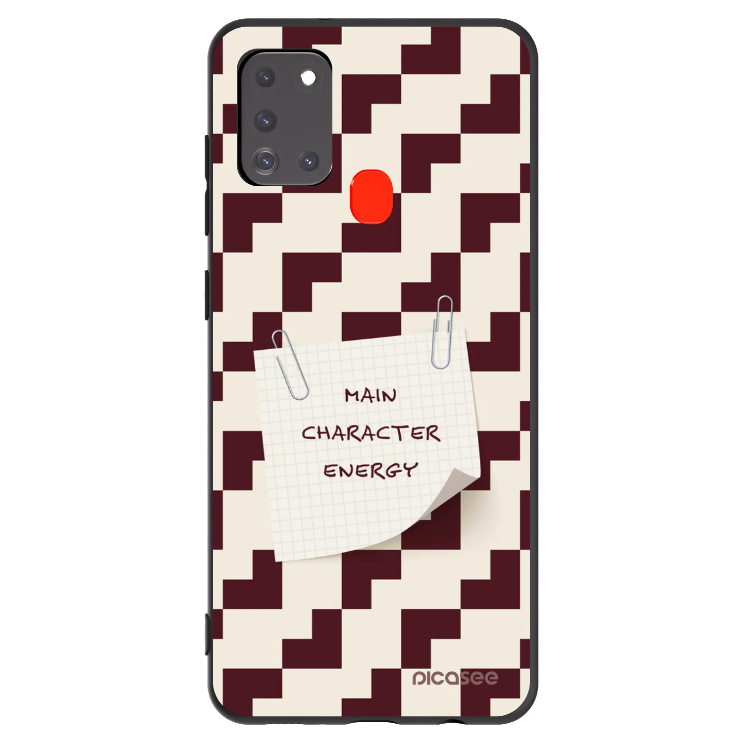 Picasee silikonski črni ovitek za Samsung Galaxy A21s - Lead Role