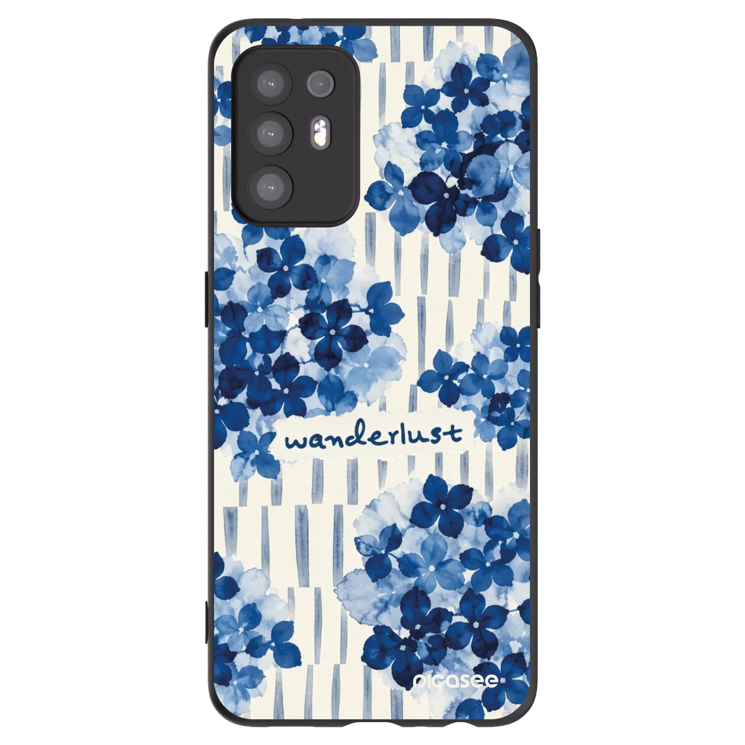 Picasee silikonski črni ovitek za OPPO A94 5G - Azorea
