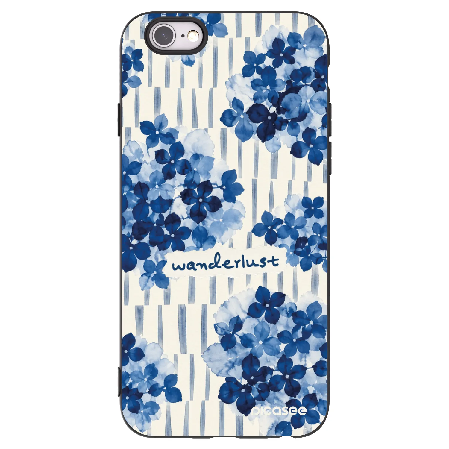 Picasee silikonski črni ovitek za Apple iPhone 6/6S - Azorea