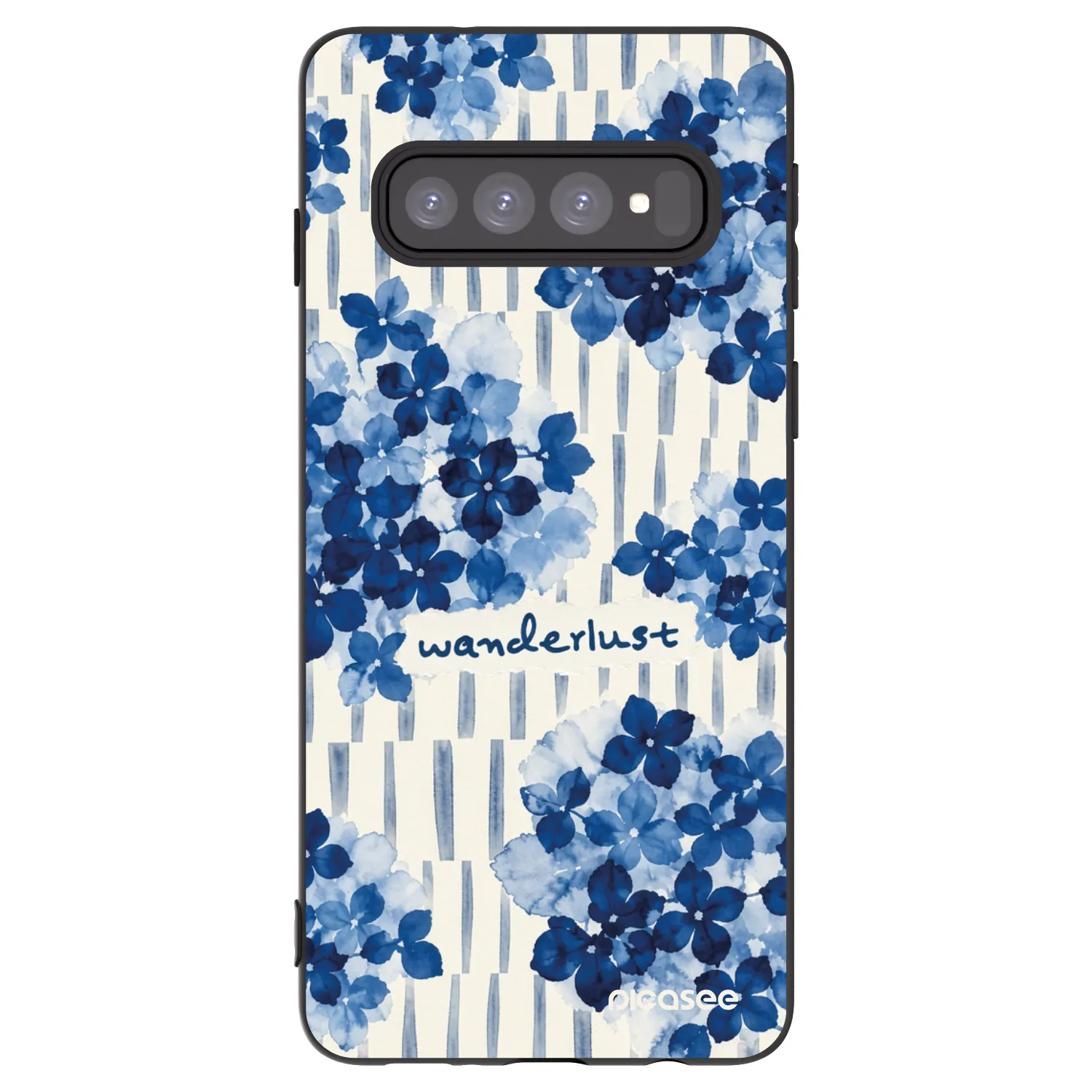Picasee silikonski črni ovitek za Samsung Galaxy S10 G973 - Azorea