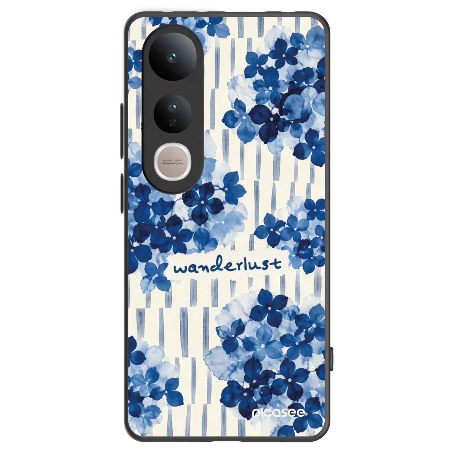 Picasee silikonski črni ovitek za Vivo V50 Lite 5G - Azorea
