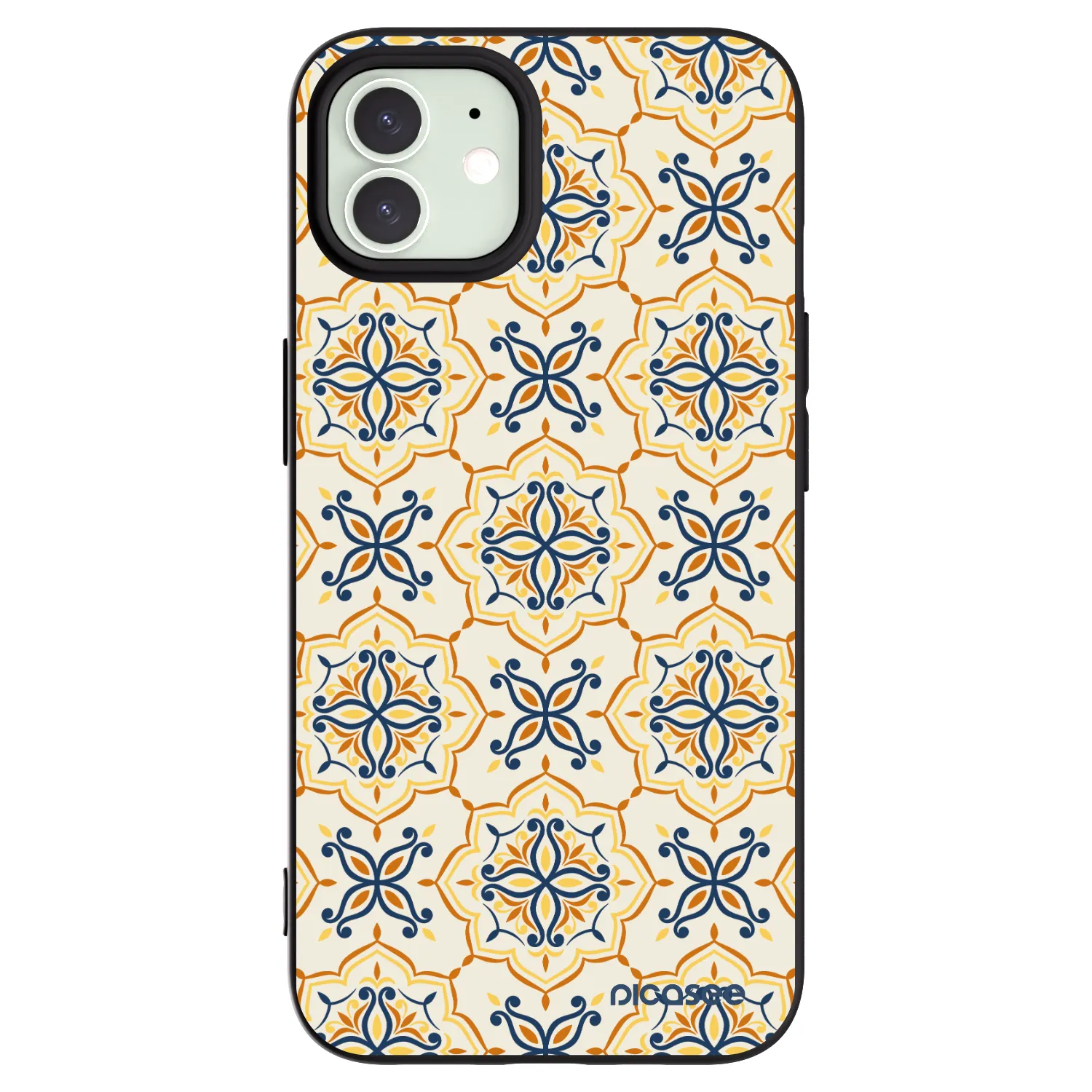 Picasee silikonski črni ovitek za Apple iPhone 12 Pro - Majolica