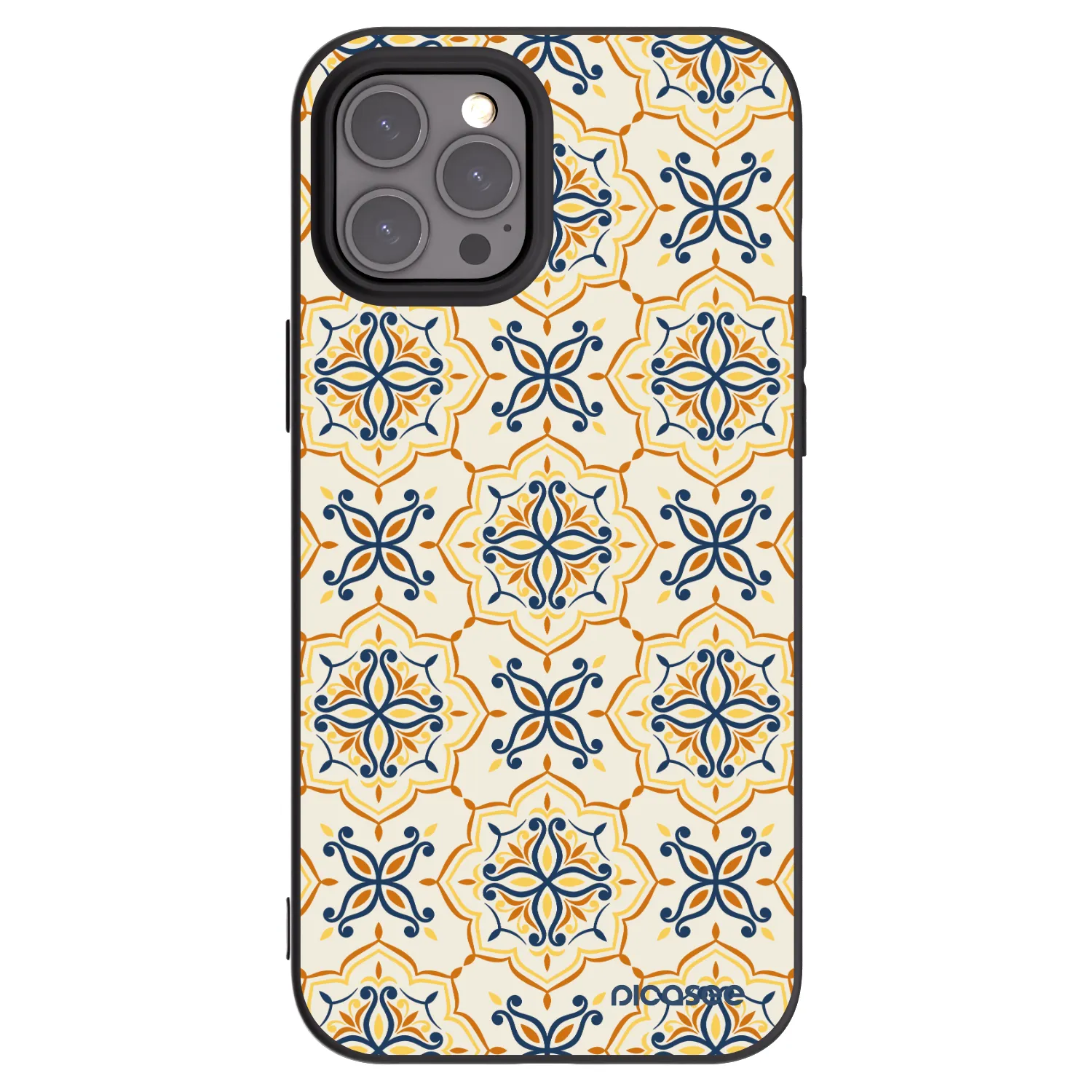 Picasee silikonski črni ovitek za Apple iPhone 12 Pro Max - Majolica