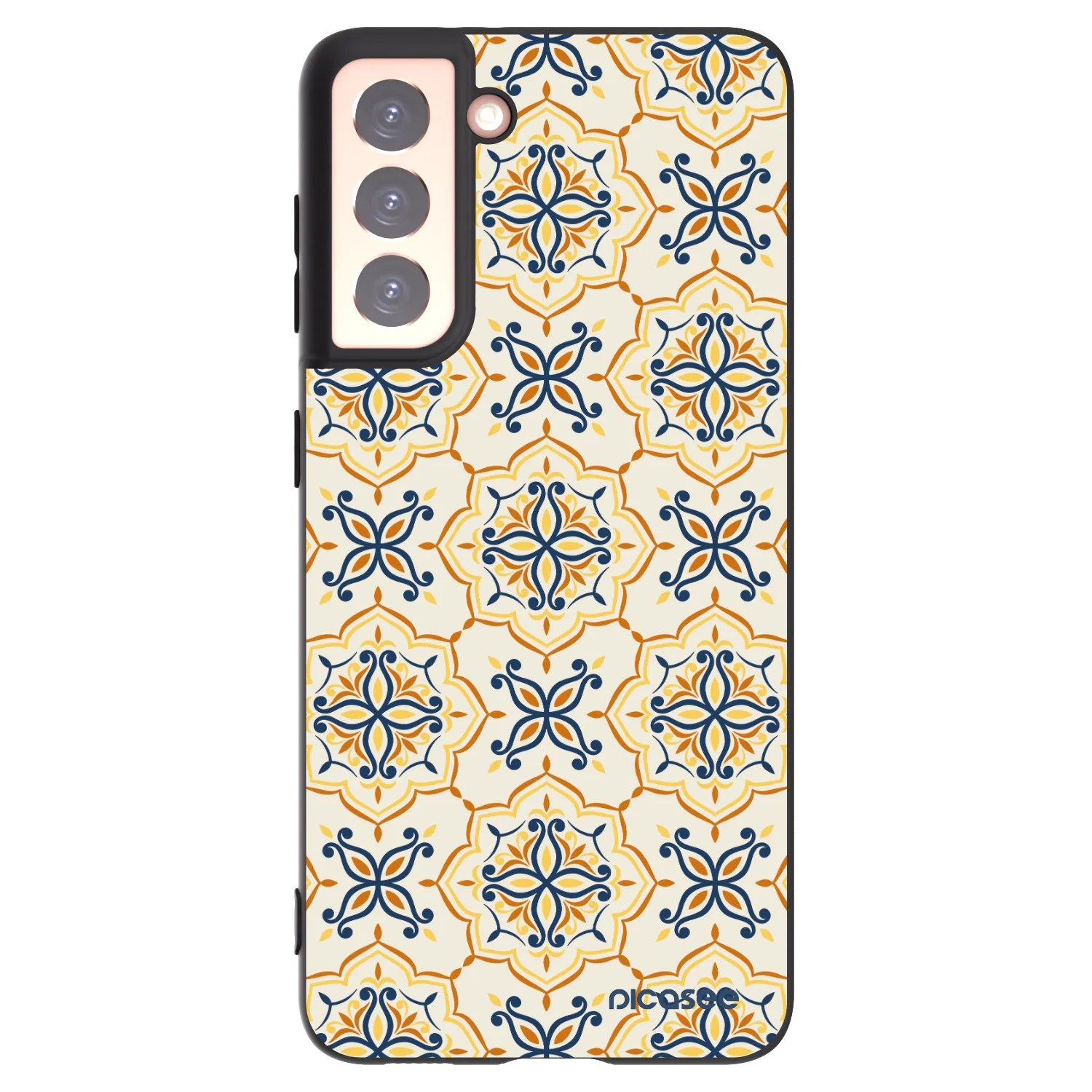 Picasee silikonski črni ovitek za Samsung Galaxy S21 5G G991B - Majolica