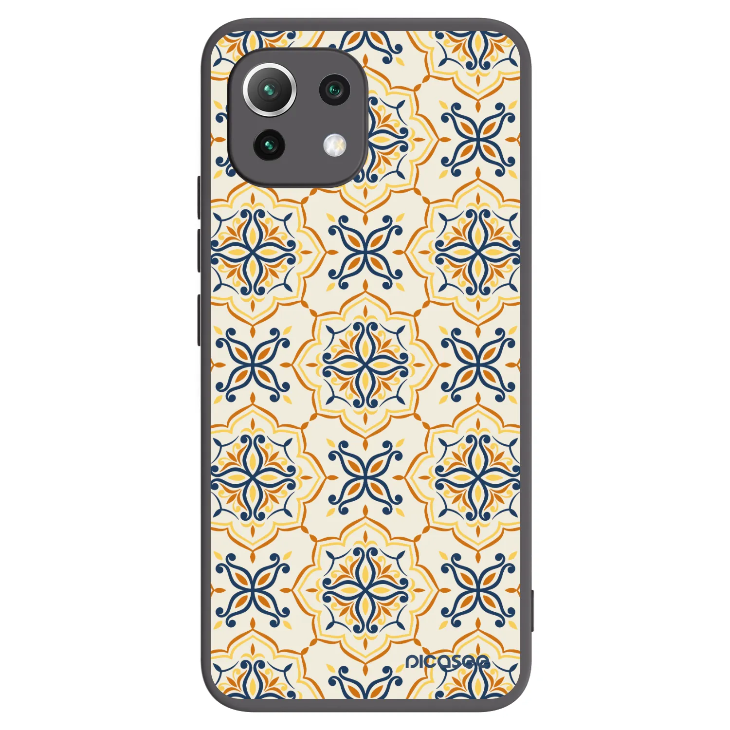 Picasee silikonski črni ovitek za Xiaomi Mi 11 Lite - Majolica