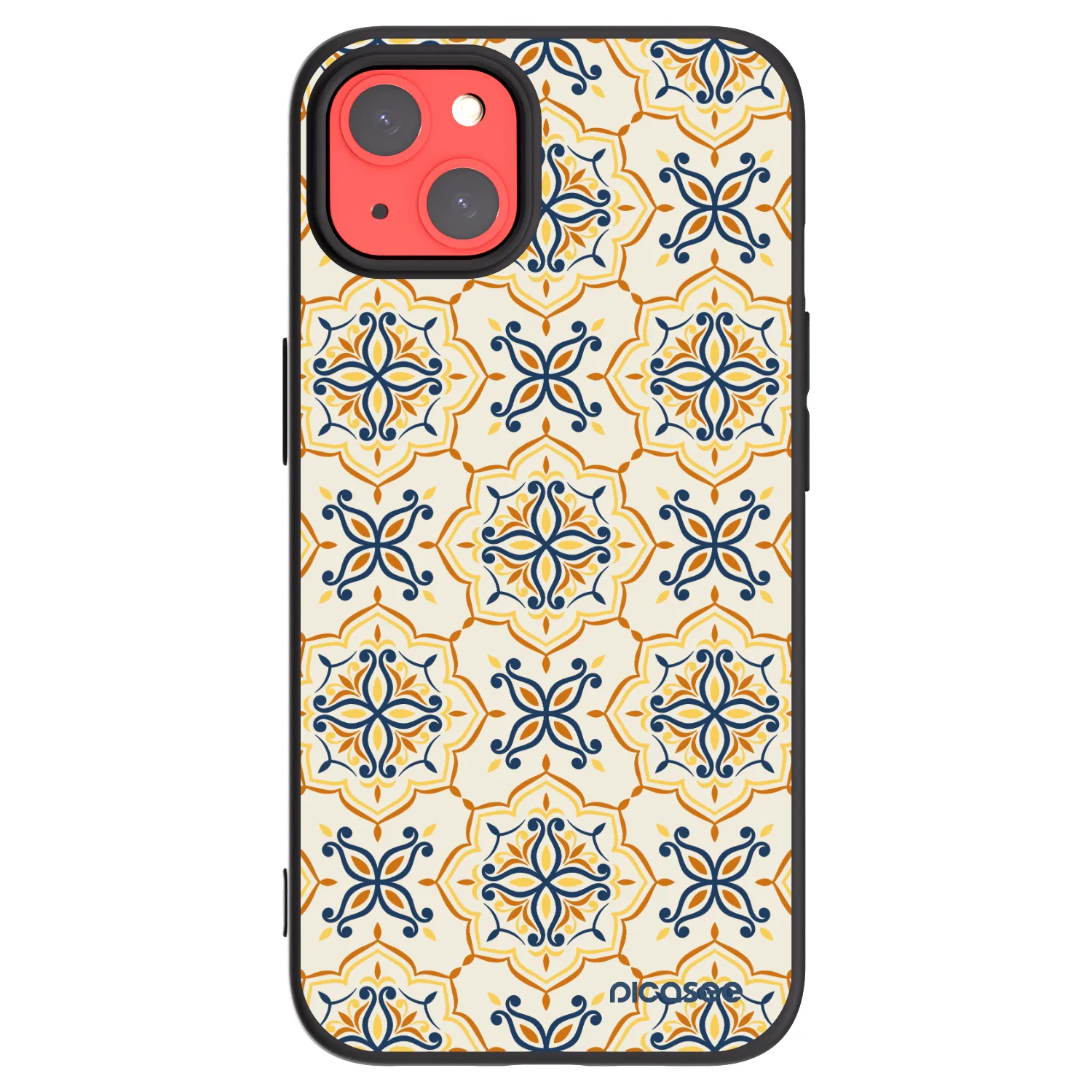 Picasee silikonski črni ovitek za Apple iPhone 13 - Majolica