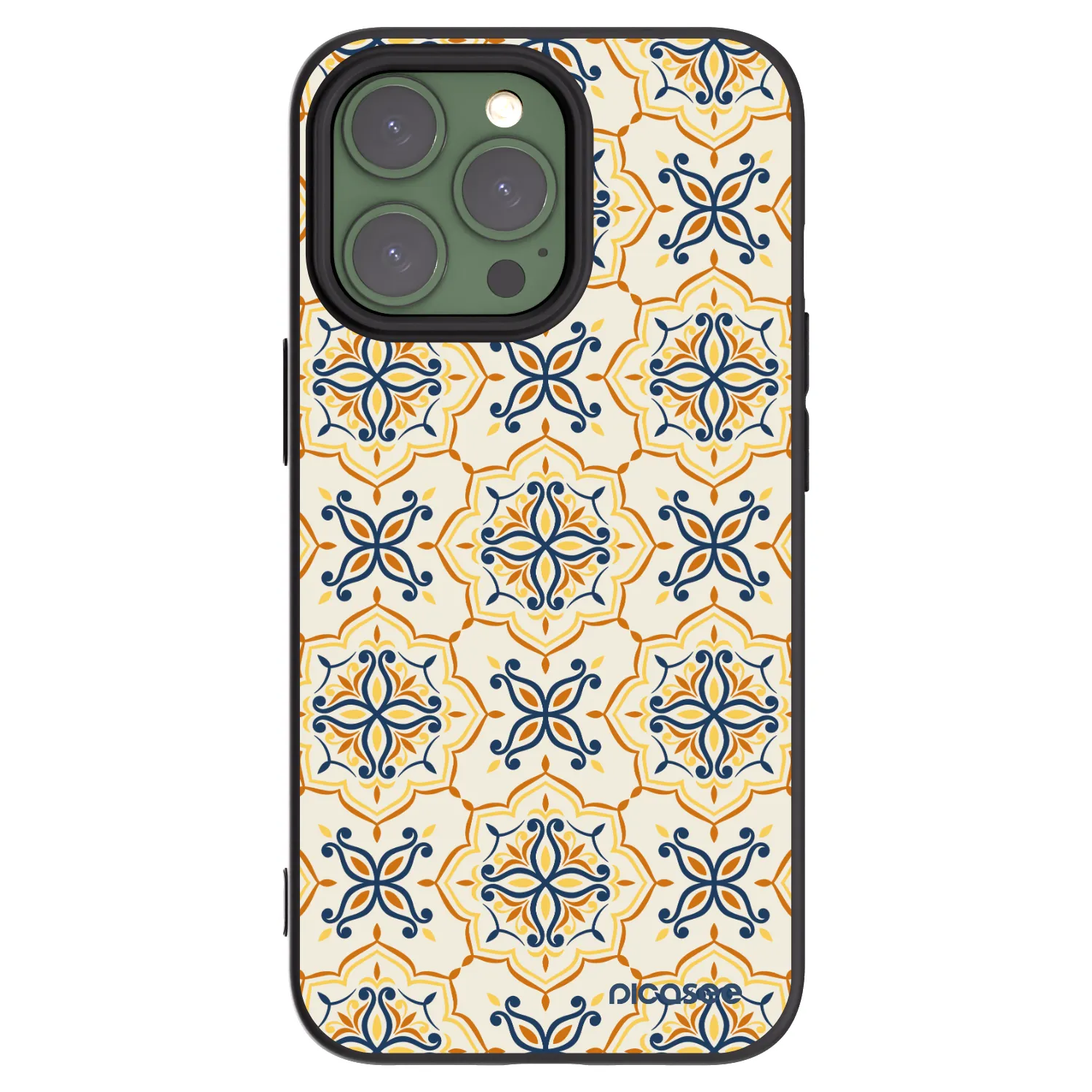 Picasee silikonski črni ovitek za Apple iPhone 13 Pro - Majolica