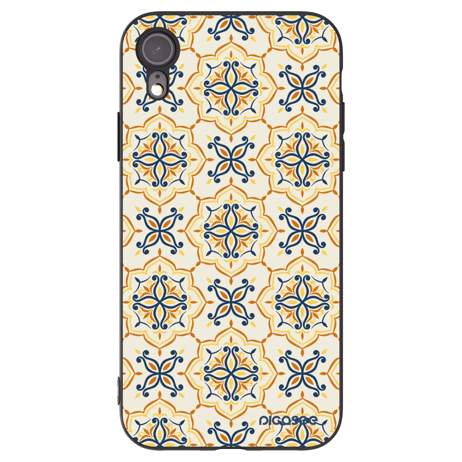 Picasee silikonski črni ovitek za Apple iPhone XR - Majolica