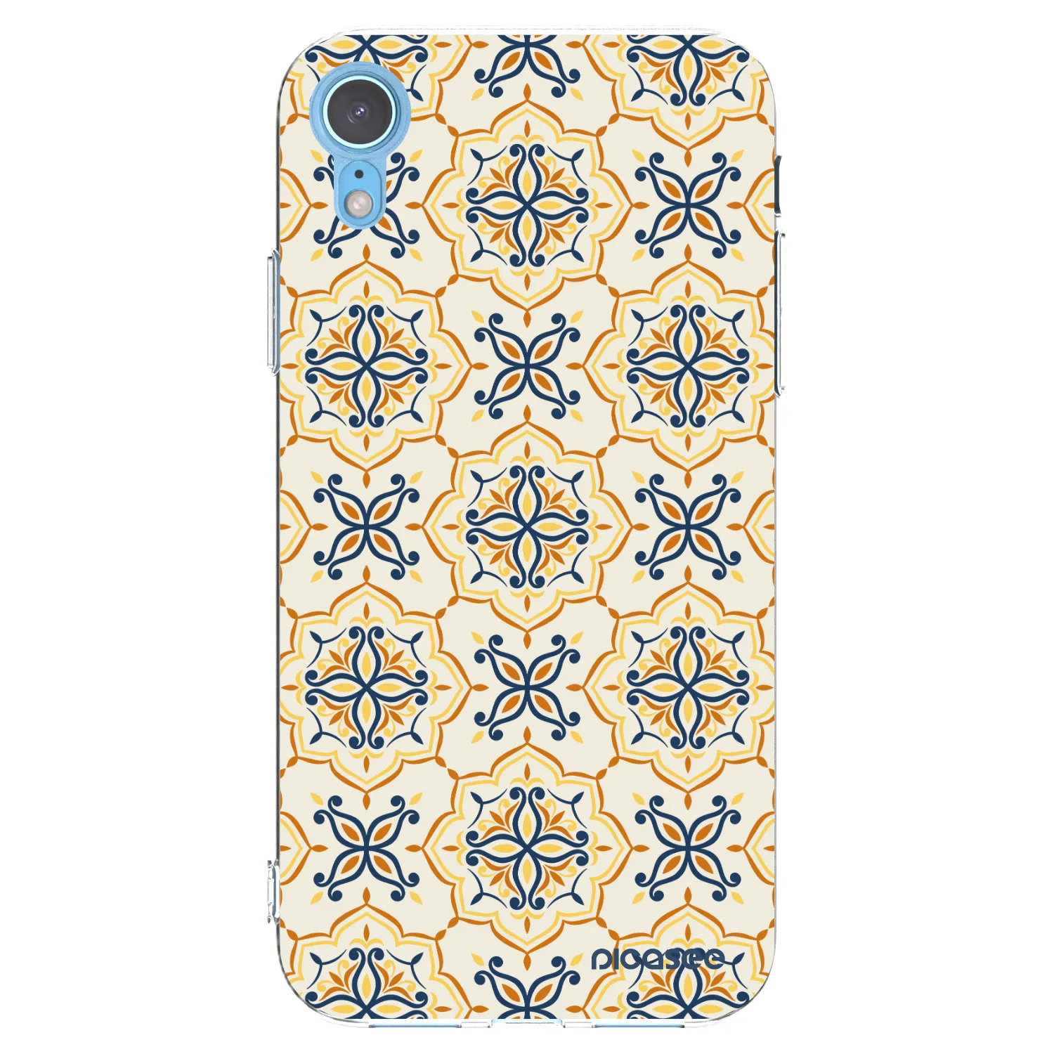 Picasee silikonski prozorni ovitek za Apple iPhone XR - Majolica