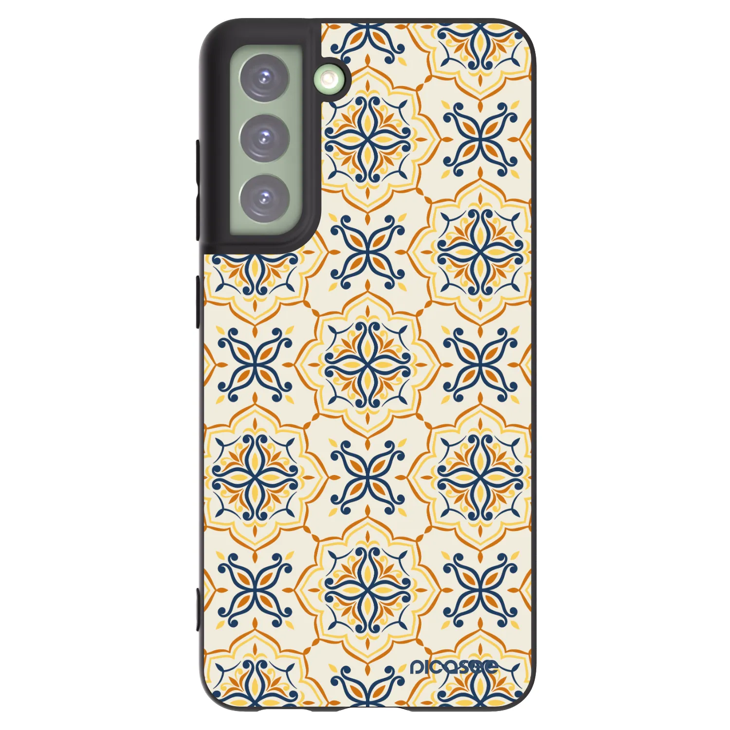 Picasee silikonski črni ovitek za Samsung Galaxy S21 FE 5G - Majolica
