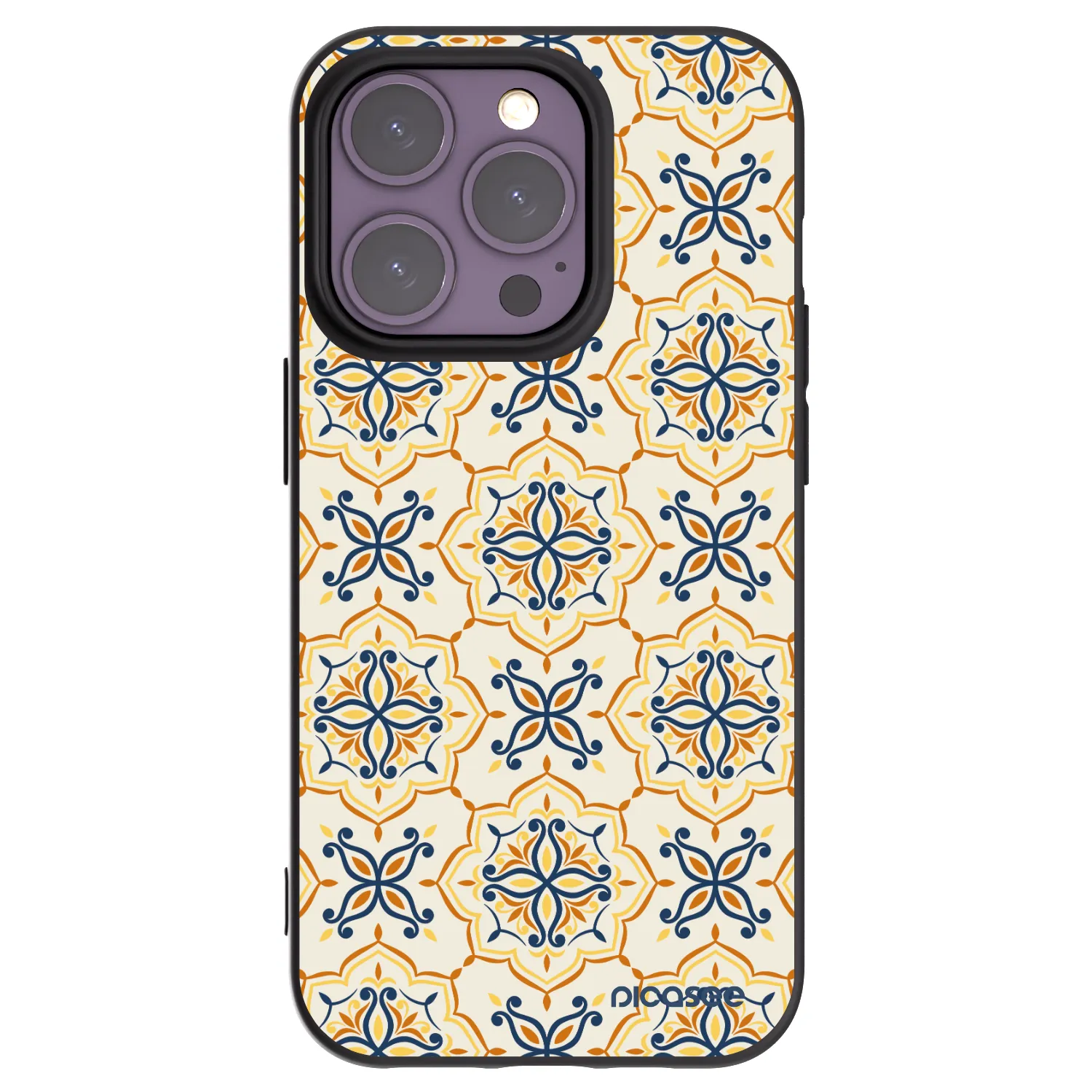 Picasee silikonski črni ovitek za Apple iPhone 14 Pro - Majolica